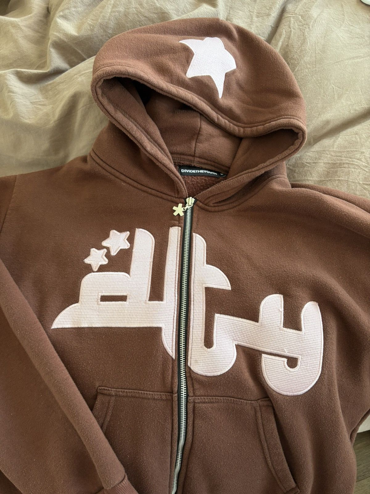 Other Divide the Youth Brown Zip Up Size M / US 6-8 / IT 42-44 - 4 Thumbnail