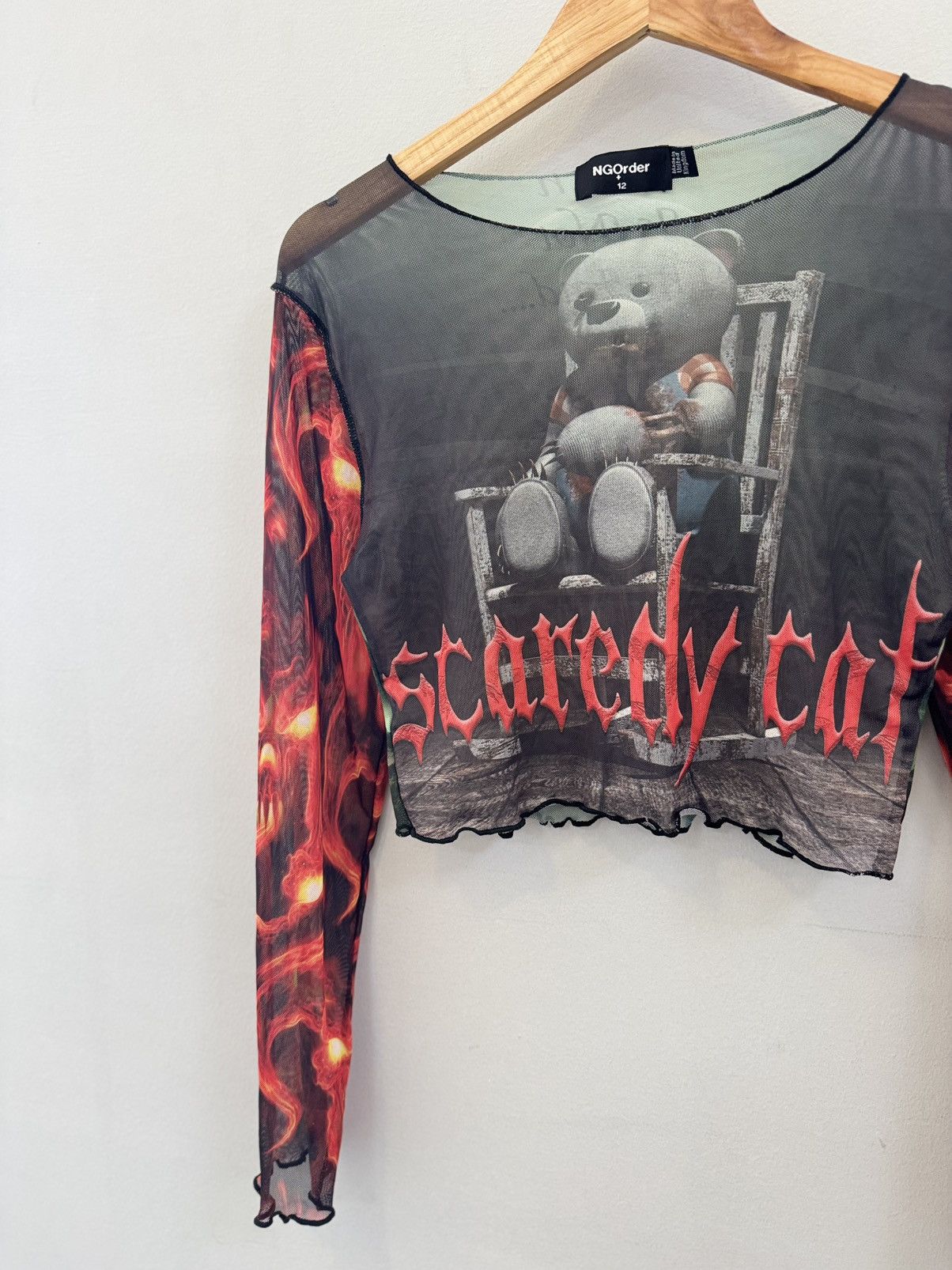 Japanese Brand Very crazy Mesh Top Y2K Hype Size S / US 4 / IT 40 - 4 Thumbnail