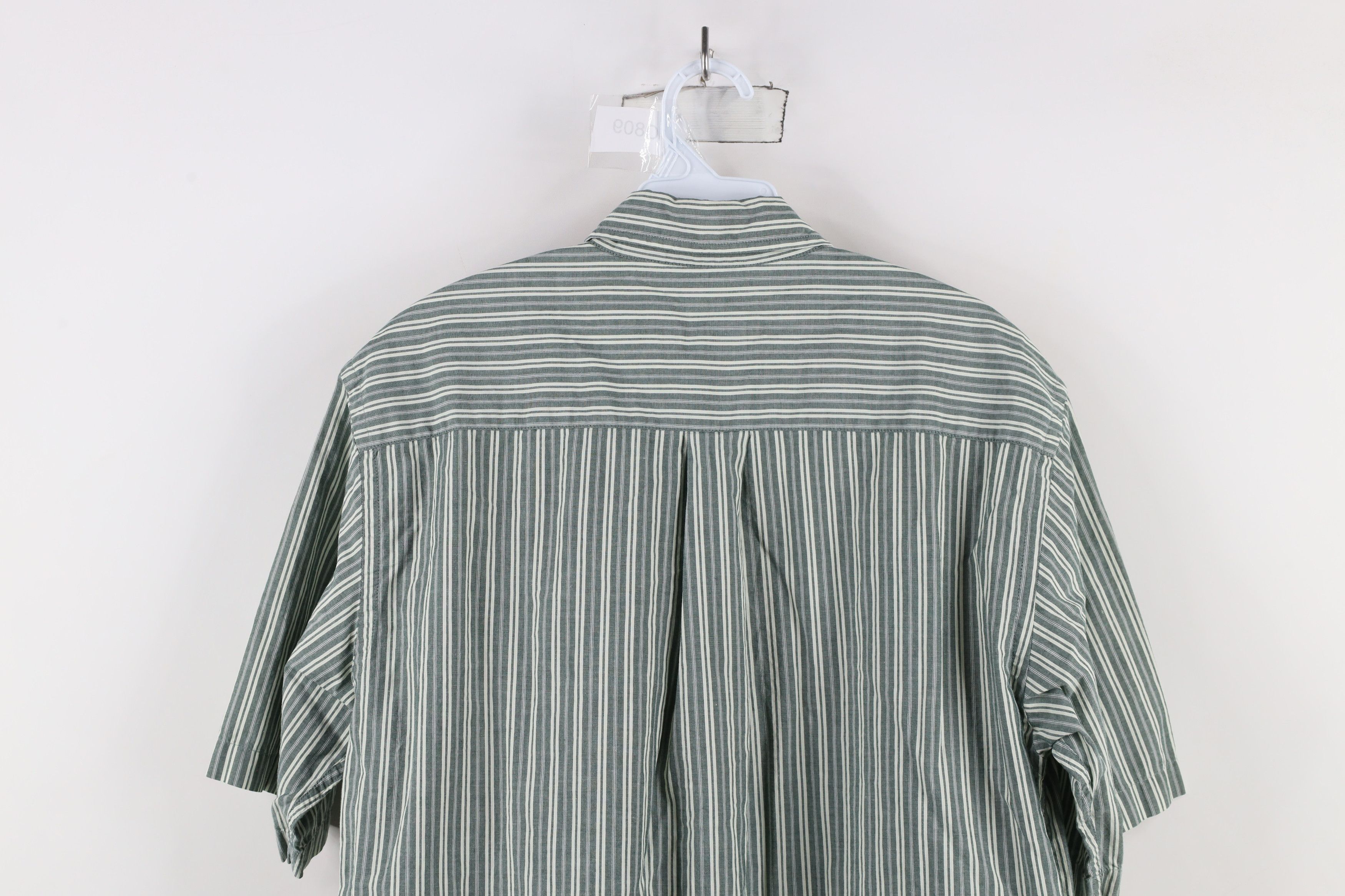 L.L. Bean × Vintage Vintage 90s LL Bean Striped Short Sleeve Button Down Shirt Size US M / EU 48-50 / 2 - 9 Thumbnail