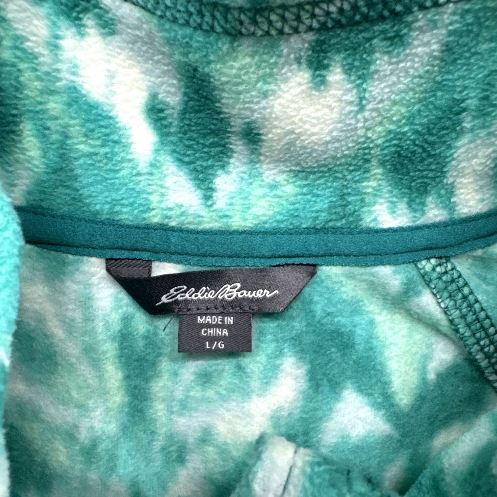Eddie Bauer Eddie Bauer Women’s 1/4 Zip Fleece Lightweight Jacket Long Sleeve Size Large Camouflage Multicolor Pullover Jacket Womens Size L / US 10 / IT 46 - 3 Thumbnail
