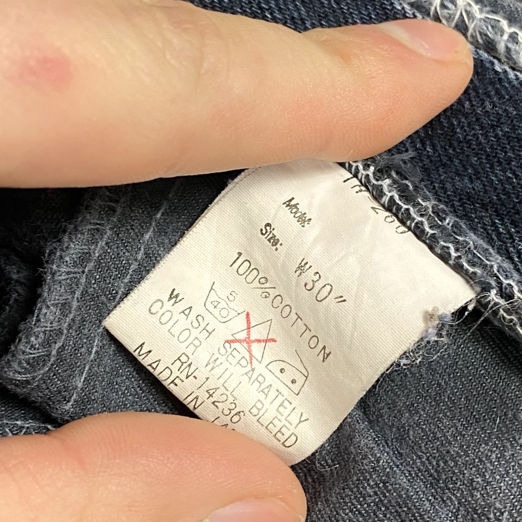 Big John VINTAGE Big John Jeans Slim 30 Regular 30x33 Deep Indigo Japanese Indigo Denim Mens Jeans 90s-98s Theme Japanese Indigo Denim Slim Men Size US 30 / EU 46 - 5 Thumbnail
