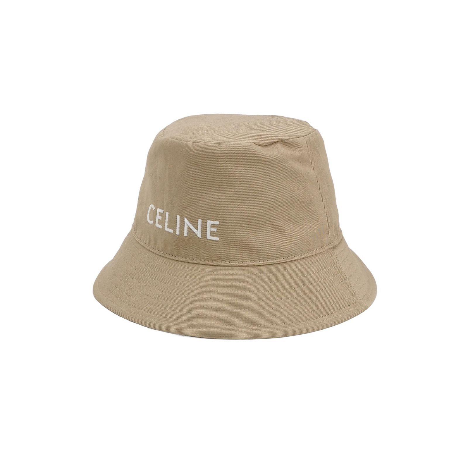 Celine Celine Logo Cotton Bucket Hat Size S Size ONE SIZE - 1 Thumbnail