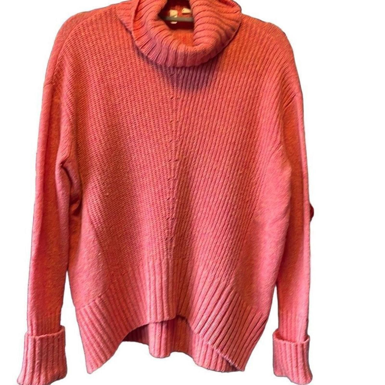 Designer Anthropologie Moth peachy pink sweater size s Size S / US 4 / IT 40 - 1 Thumbnail