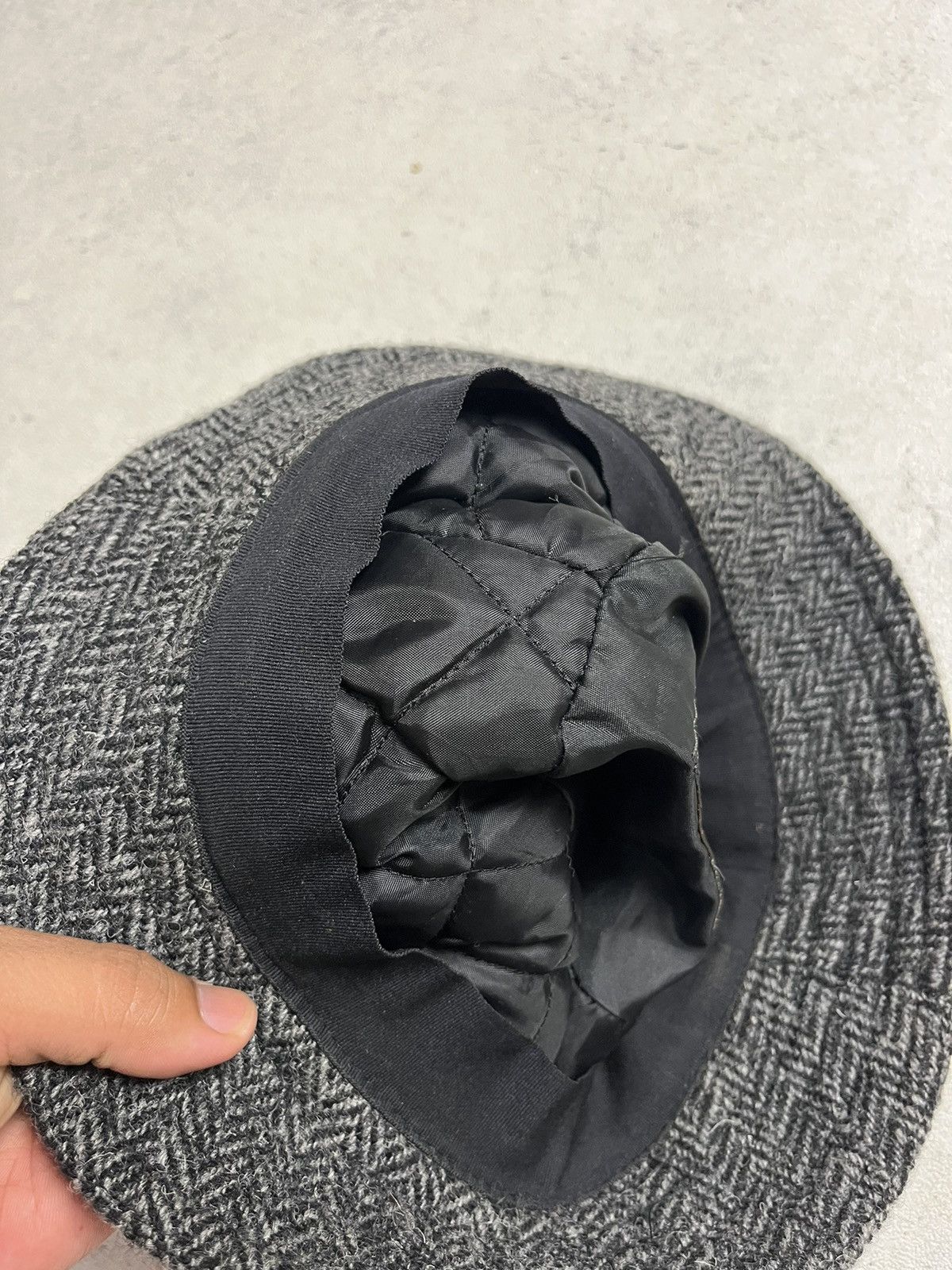 Harris Tweed Glen Appin Scotland Harris Tweed Blue Bucket Hat Size ONE SIZE - 7 Thumbnail