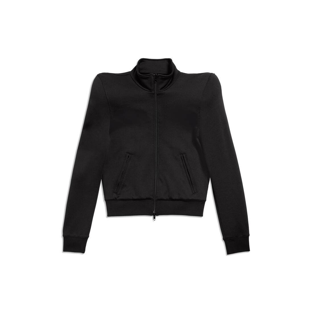 Balenciaga o1mt1gz0125 3B Sports Icon Round Shoulder Jacket in Black Size US XXS / EU 40 - 1 Thumbnail