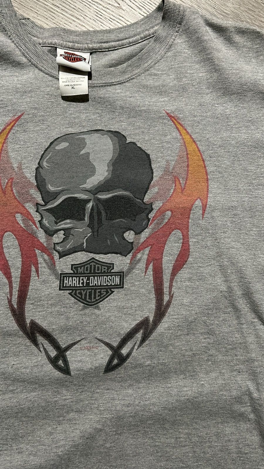 Harley Davidson Vintage Y2K Harley skull t-shirt Size US XL / EU 56 / 4 - 2 Thumbnail