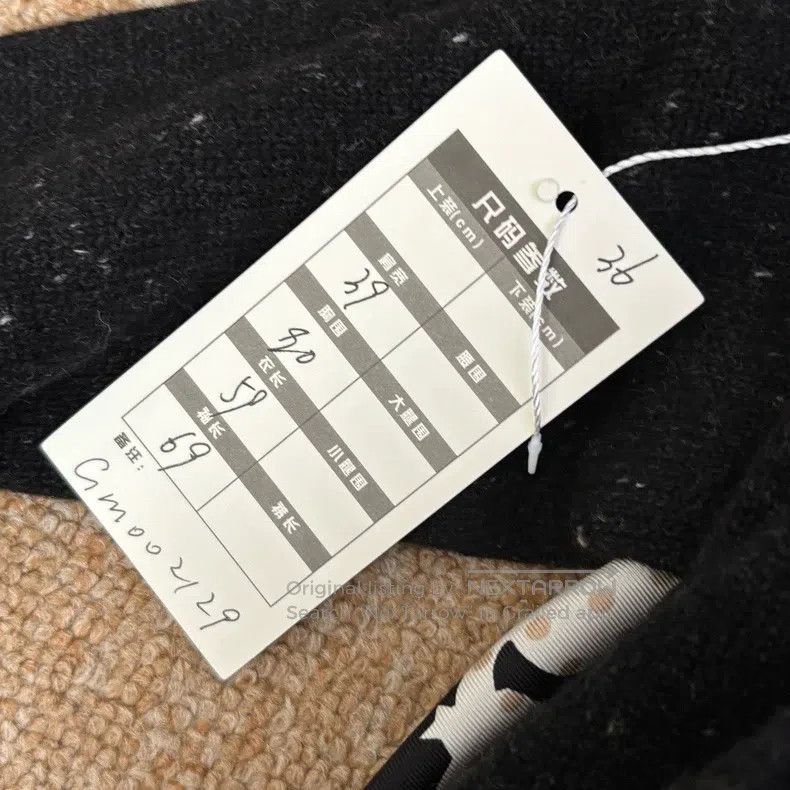 Hermes Hermes Black and White Color Goat Cashmere Knit Top Size XS / US 0-2 / IT 36-38 - 6 Thumbnail