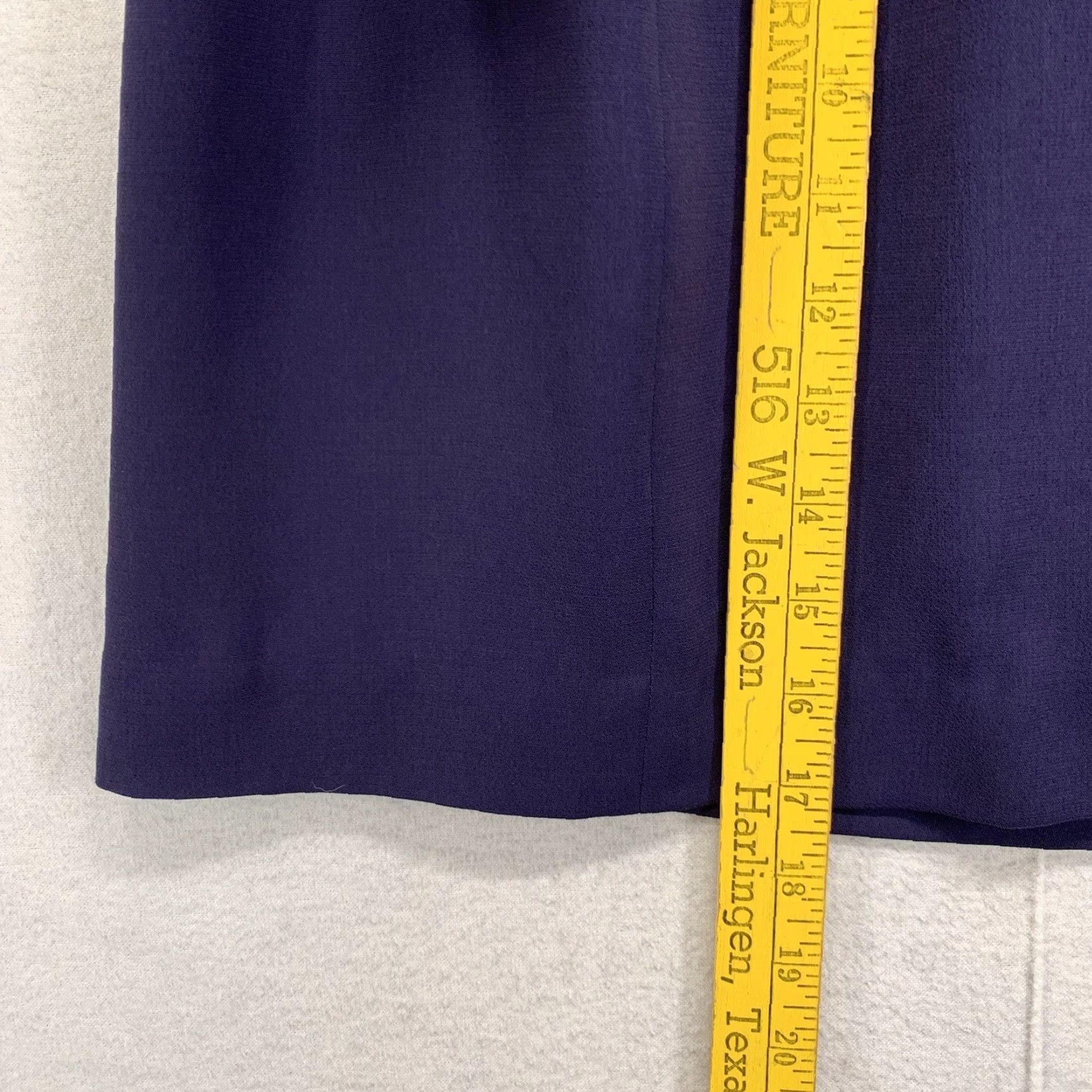 Vintage Petite Sophisticate Skirt Womens 6 Purple A-Line Rear Zip Lined Size 28" / US 6 / IT 42 - 4 Thumbnail