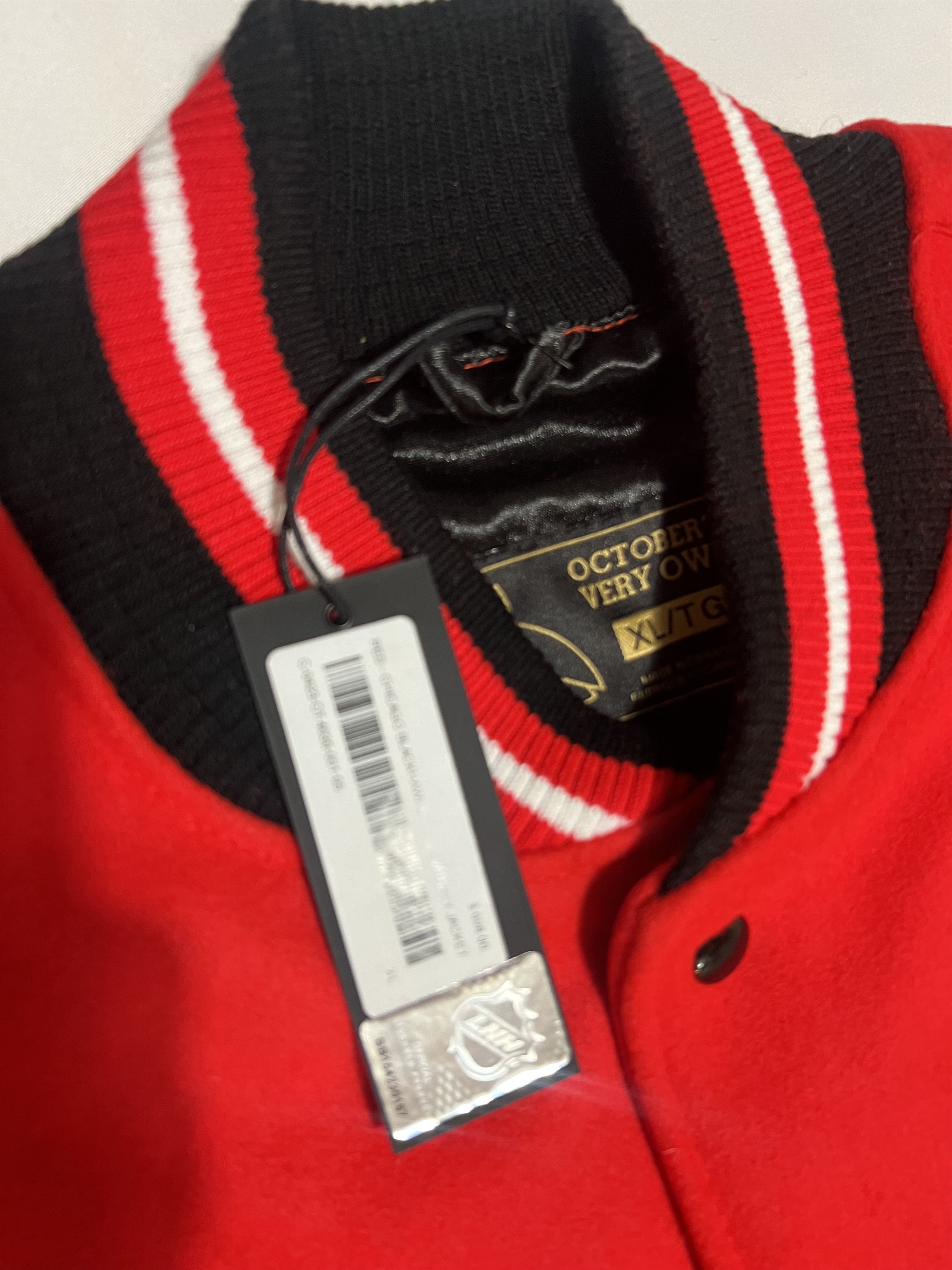 Drake OVO x NHL Chicago Blackhawks Varsity Jacket Size US XL / EU 56 / 4 - 5 Thumbnail