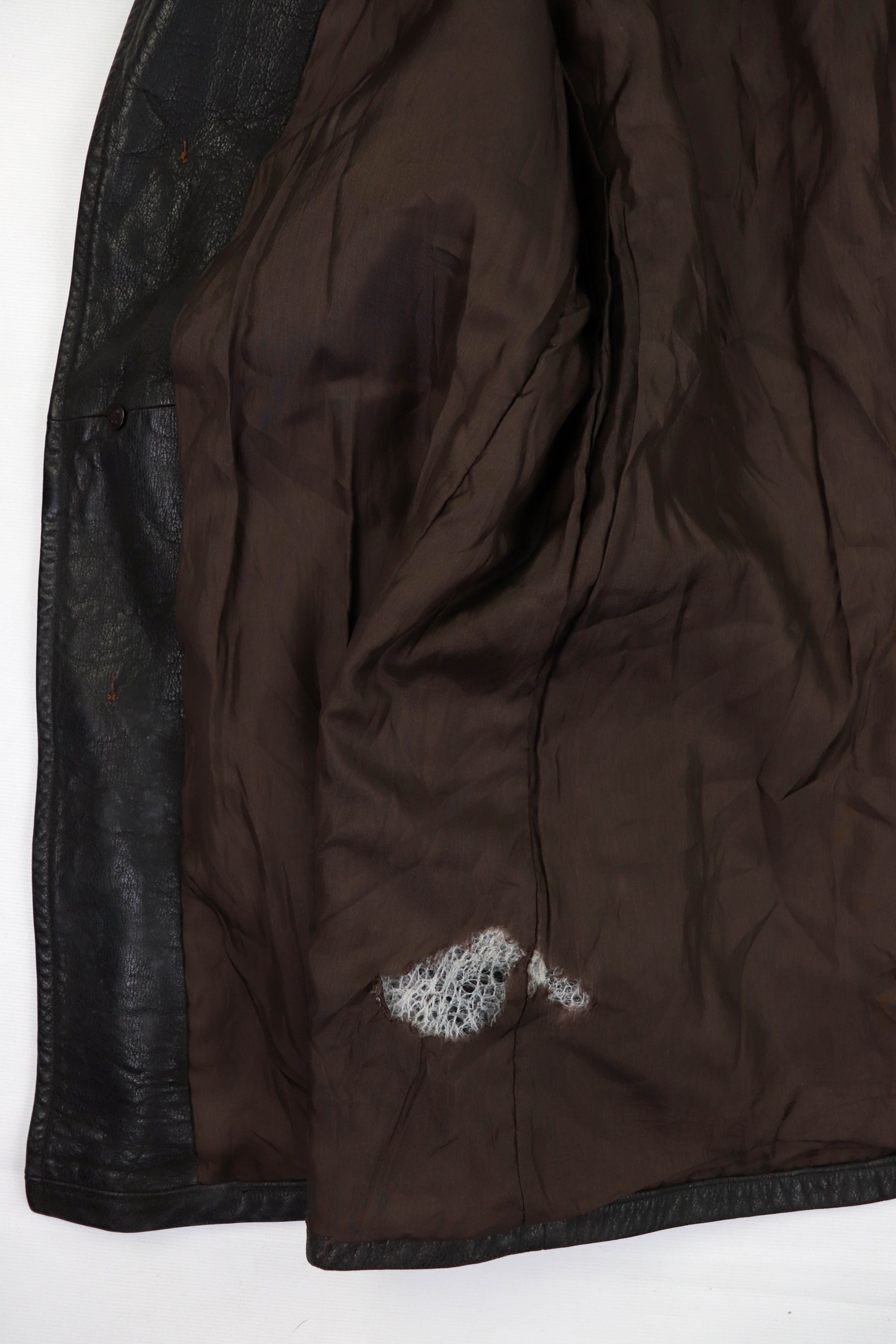 Genuine Leather 2nd Skin by inde Dark Brown Heavy Leather Coat Jacket Size US M / EU 48-50 / 2 - 16 Thumbnail