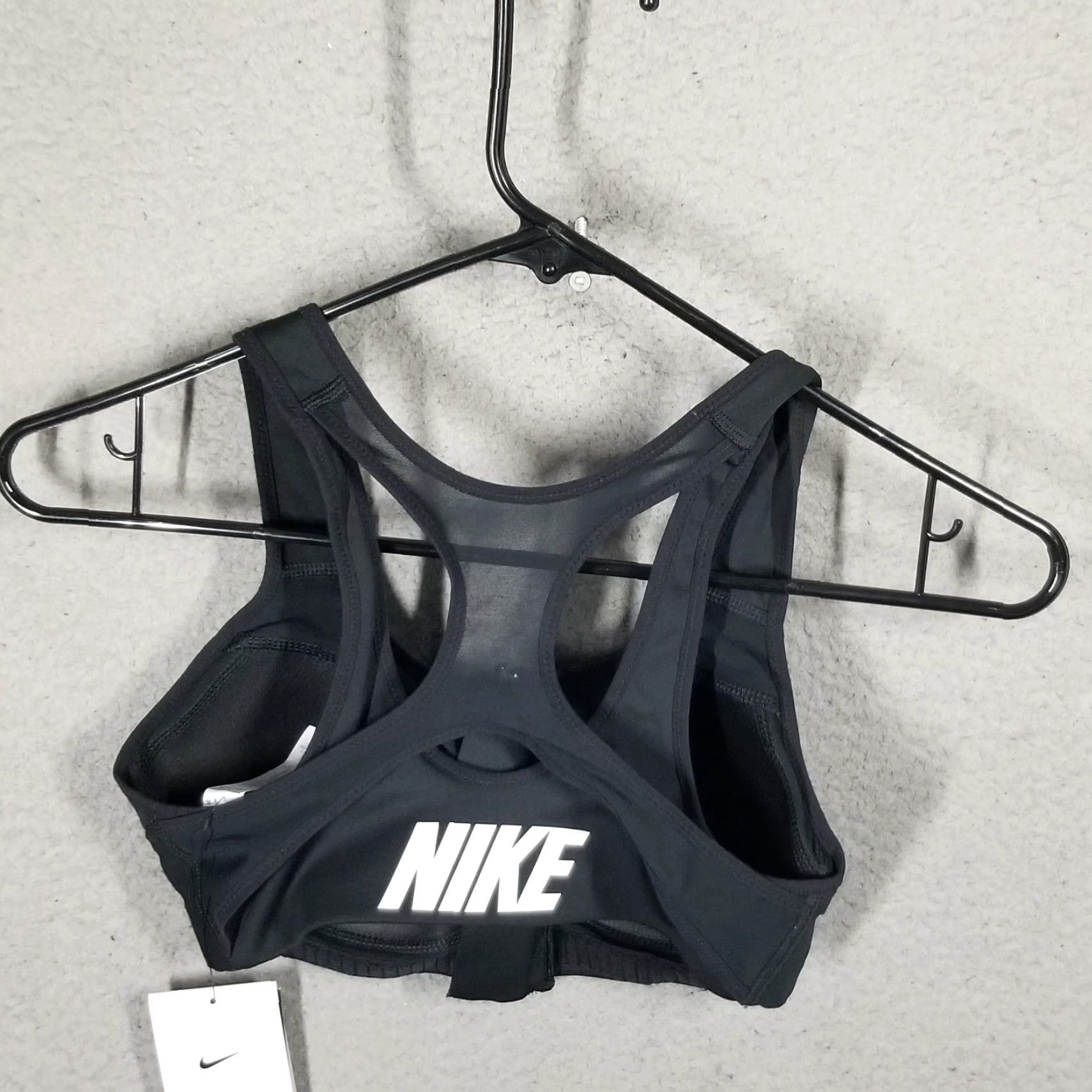 Nike Nike Women Shape High-Support Padded Zip-Front Sports Bra XS Black Nike Dri-FIT Activewear Bra Womens Sports 2020s Size ONE SIZE - 2 Thumbnail