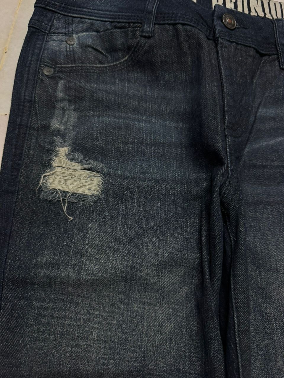 Tornado Mart VINTAGE 2000s REUNION REWASH DISTRESSED RIPPED BELL BOTTOM Size US 27 - 8 Thumbnail