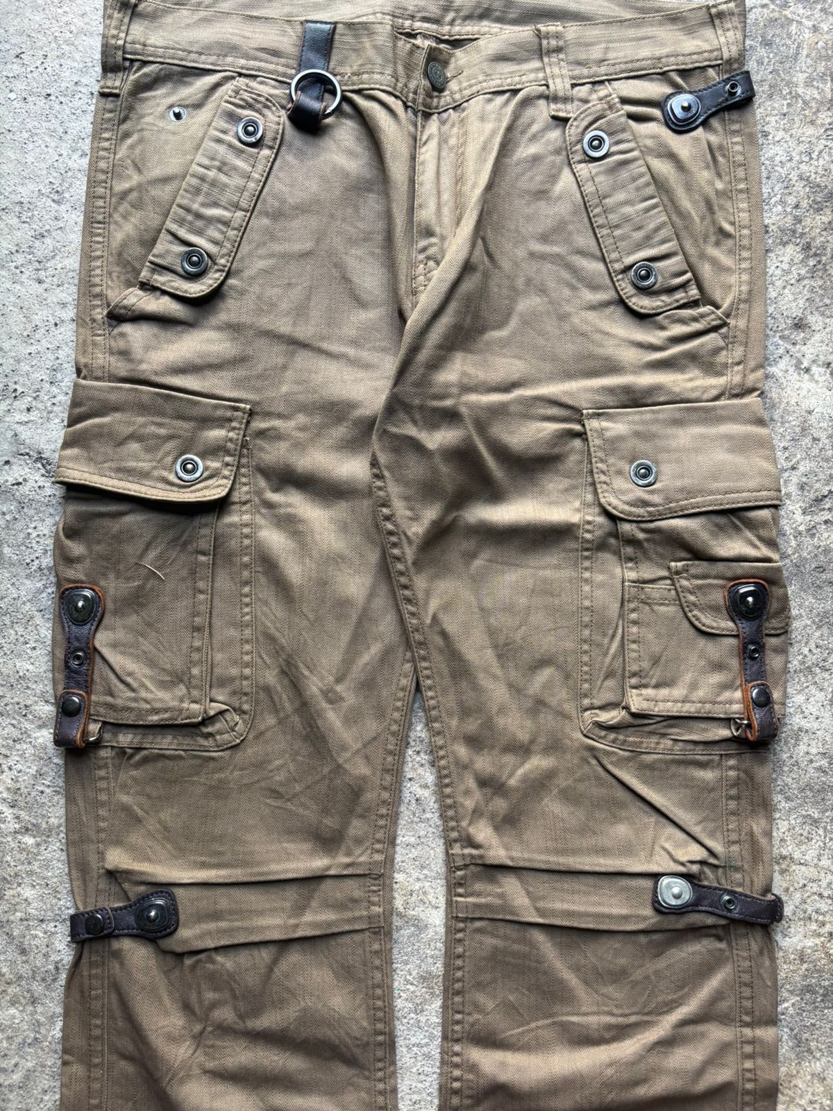 Tornado Mart 2000s Tornado Mart Multipocket Bondage Cargo Pants Size US 34 / EU 50 - 2 Thumbnail