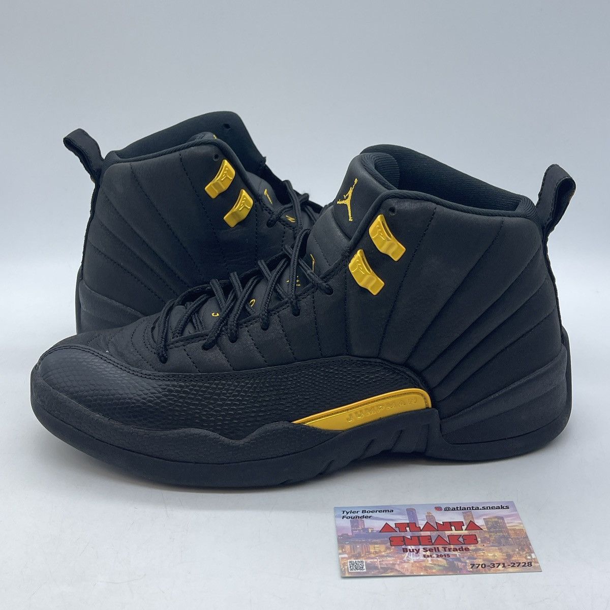 Jordan Brand Air Jordan 12 black taxi Size US 9.5 / EU 42-43 - 1 Thumbnail