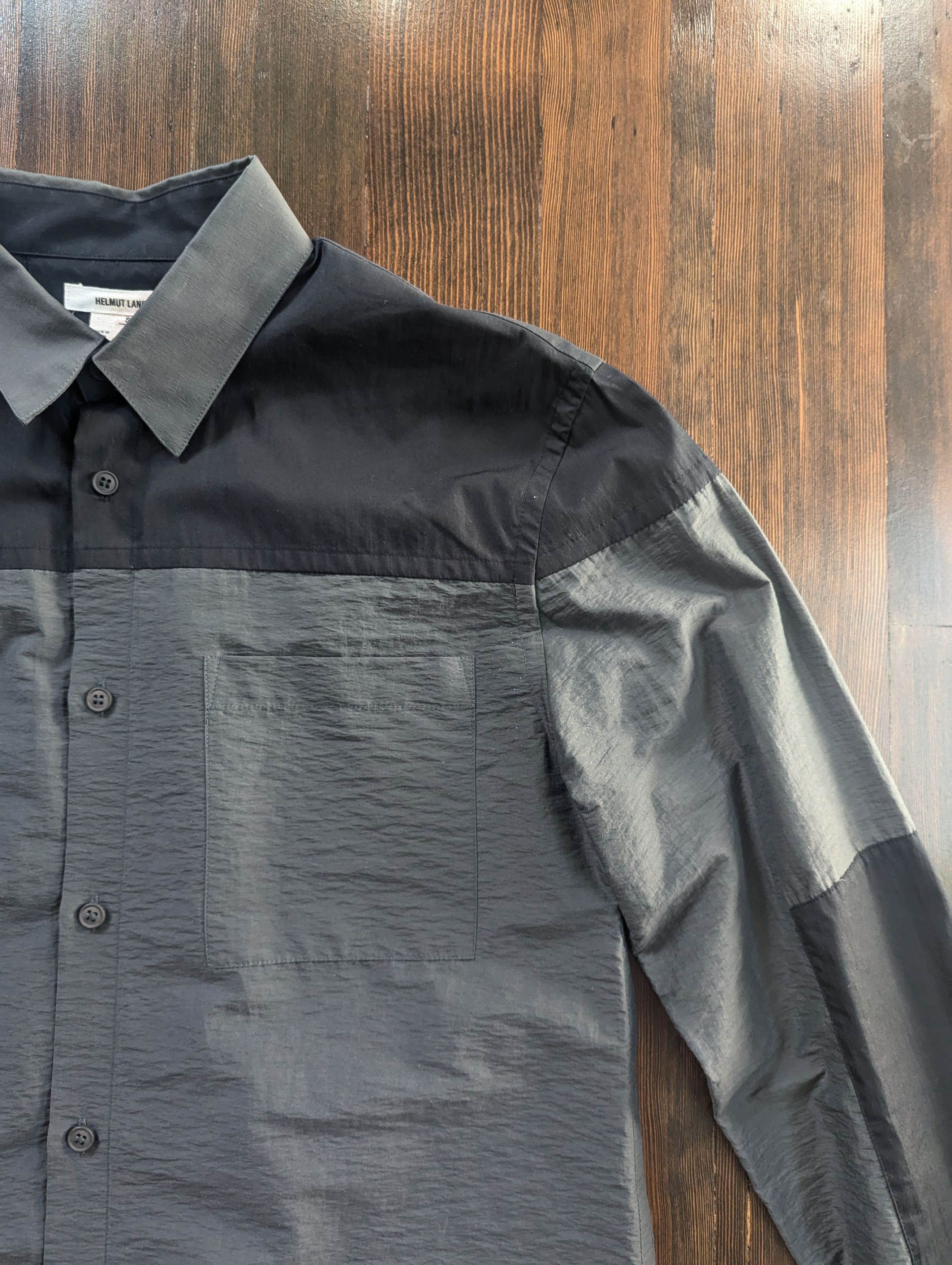 Helmut Lang Helmut Lang Paneled Button Up Size US S / EU 44-46 / 1 - 2 Thumbnail