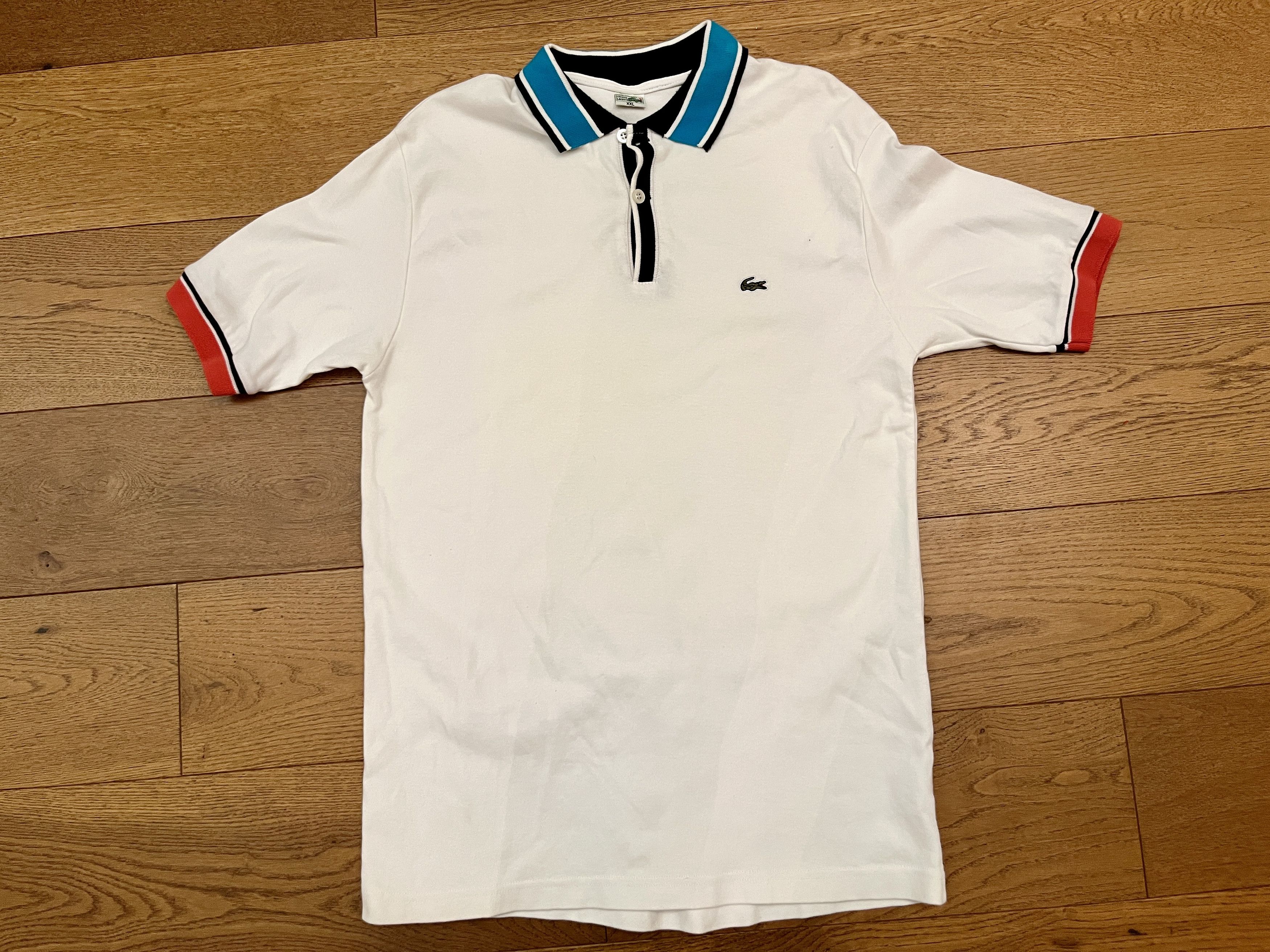 Lacoste Vintage Chemise Lacoste Polo XXL White Made in France Size US XL / EU 56 / 4 - 1 Thumbnail