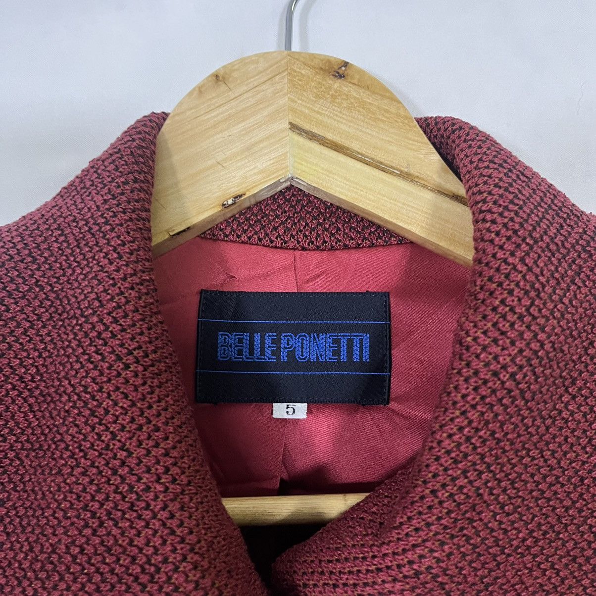 Japanese Brand BELLE PONETTI VINTAGE TEXTURED BUTTON UP JACKET Size XS / US 0-2 / IT 36-38 - 2 Thumbnail