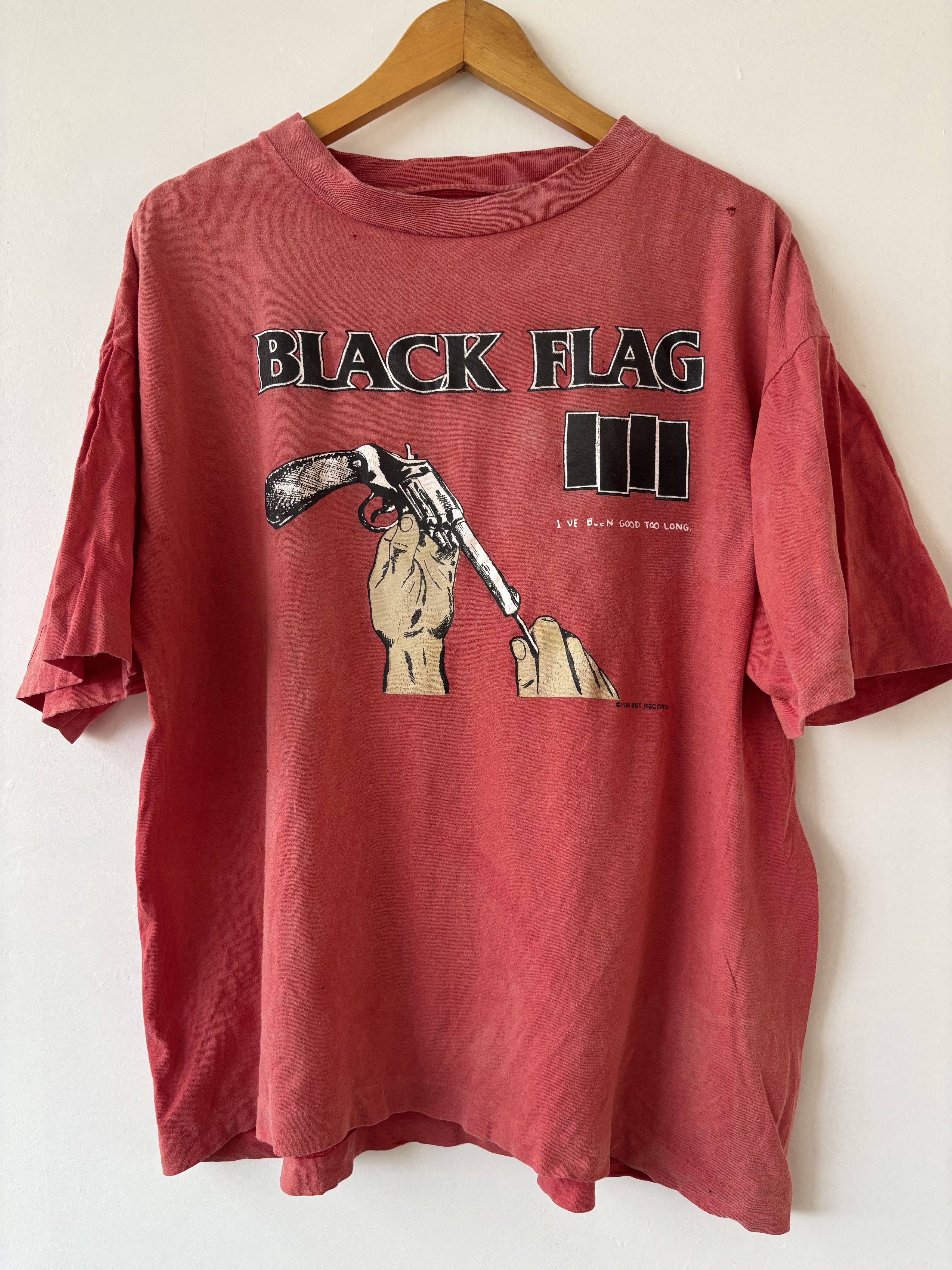 Band Tees × Black Flag × Vintage Vintage Black Flag 86 Tour In My