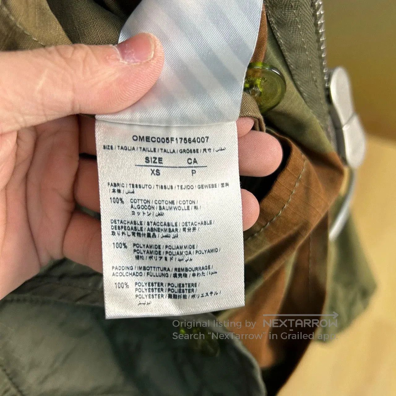 Schott off white military style jacket size XS. Size US XS / EU 42 / 0 - 6 Thumbnail