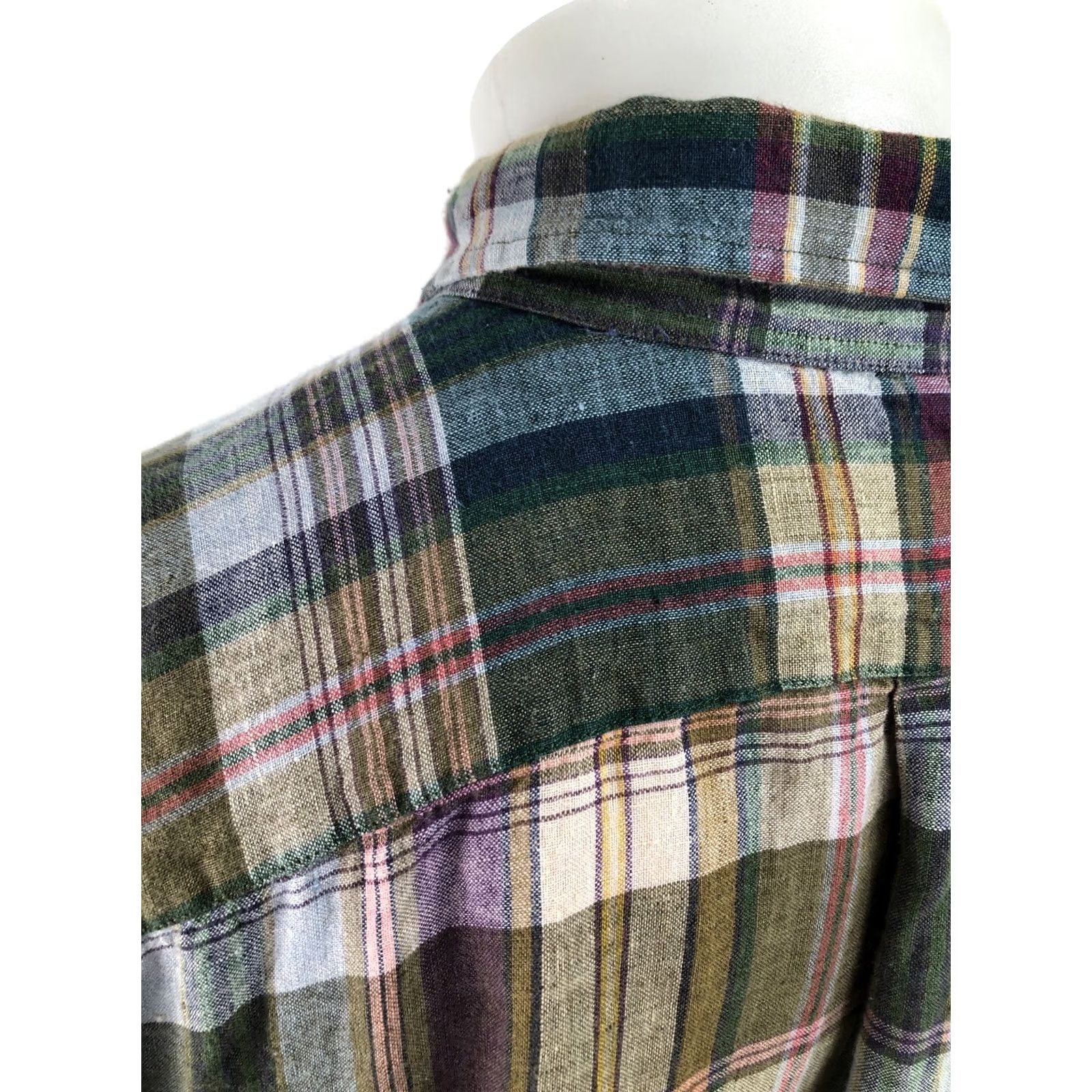 Polo Ralph Lauren POLO RALPH LAUREN LINEN Plaid Check Mens 3X BIG Shirt Long Sleeve Button-Up Multicolor Size US XXL / EU 58 / 5 - 4 Thumbnail