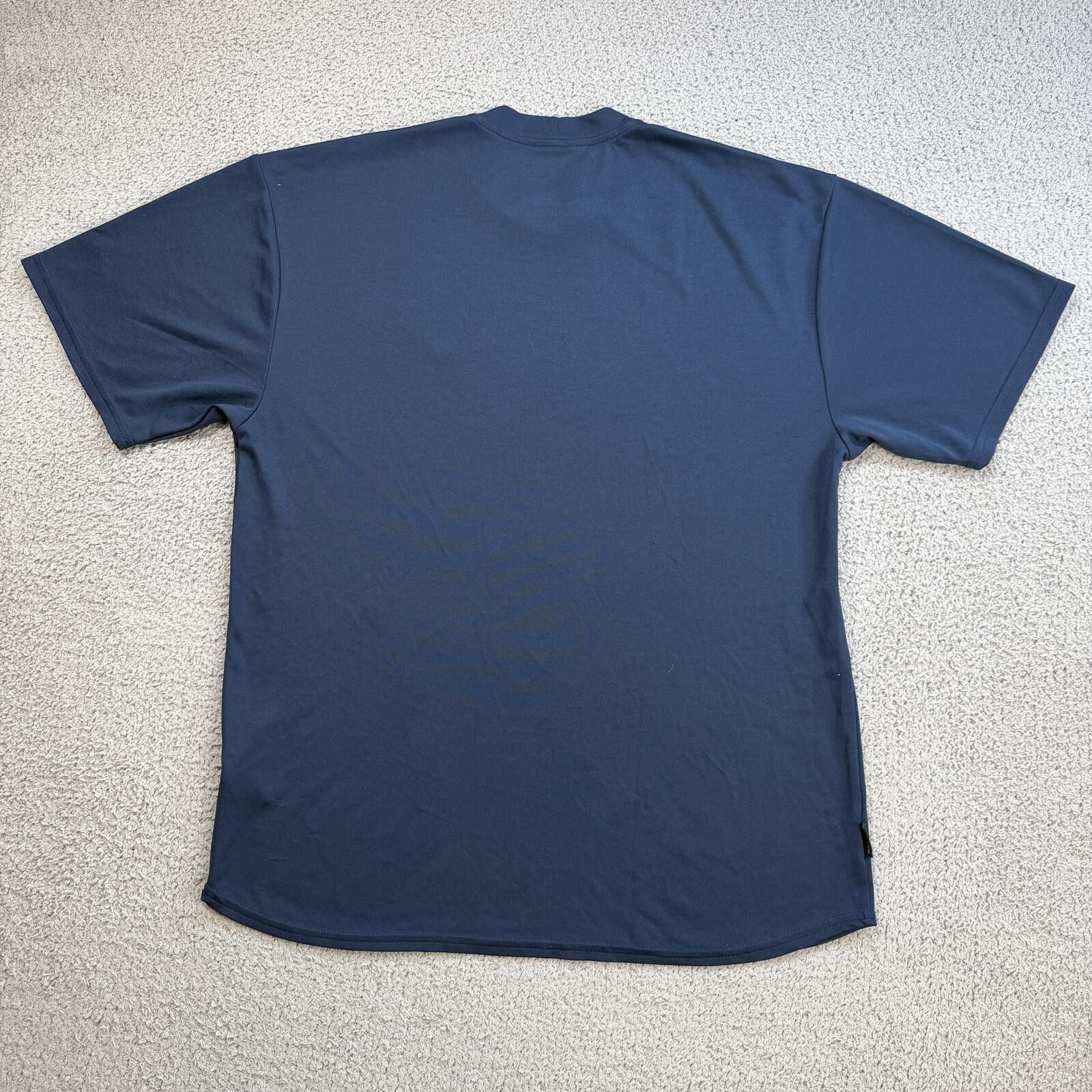 Nike Vintage Nike Dri Fit T Shirt Made In USA Navy S Swoosh Y2K Size US XL / EU 56 / 4 - 2 Thumbnail