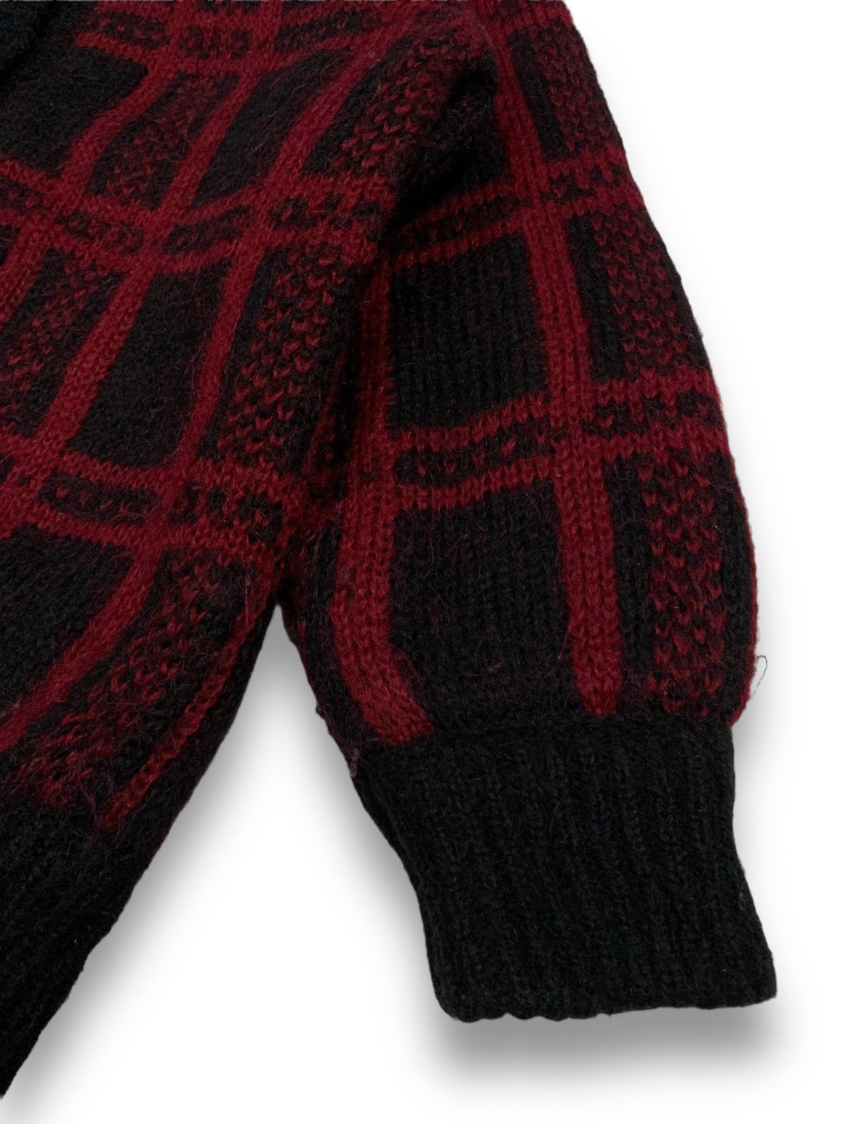 Japanese Brand Vintage Japanese Brand Wool Plaid Checked Oversized Sweater Size L / US 10 / IT 46 - 10 Thumbnail