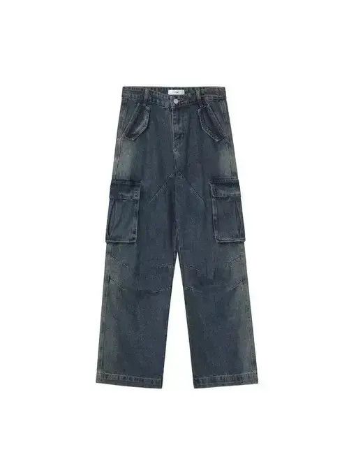 VIBE Vintage washed pocket cargo jeans Size US 32 / EU 48 - 4 Thumbnail