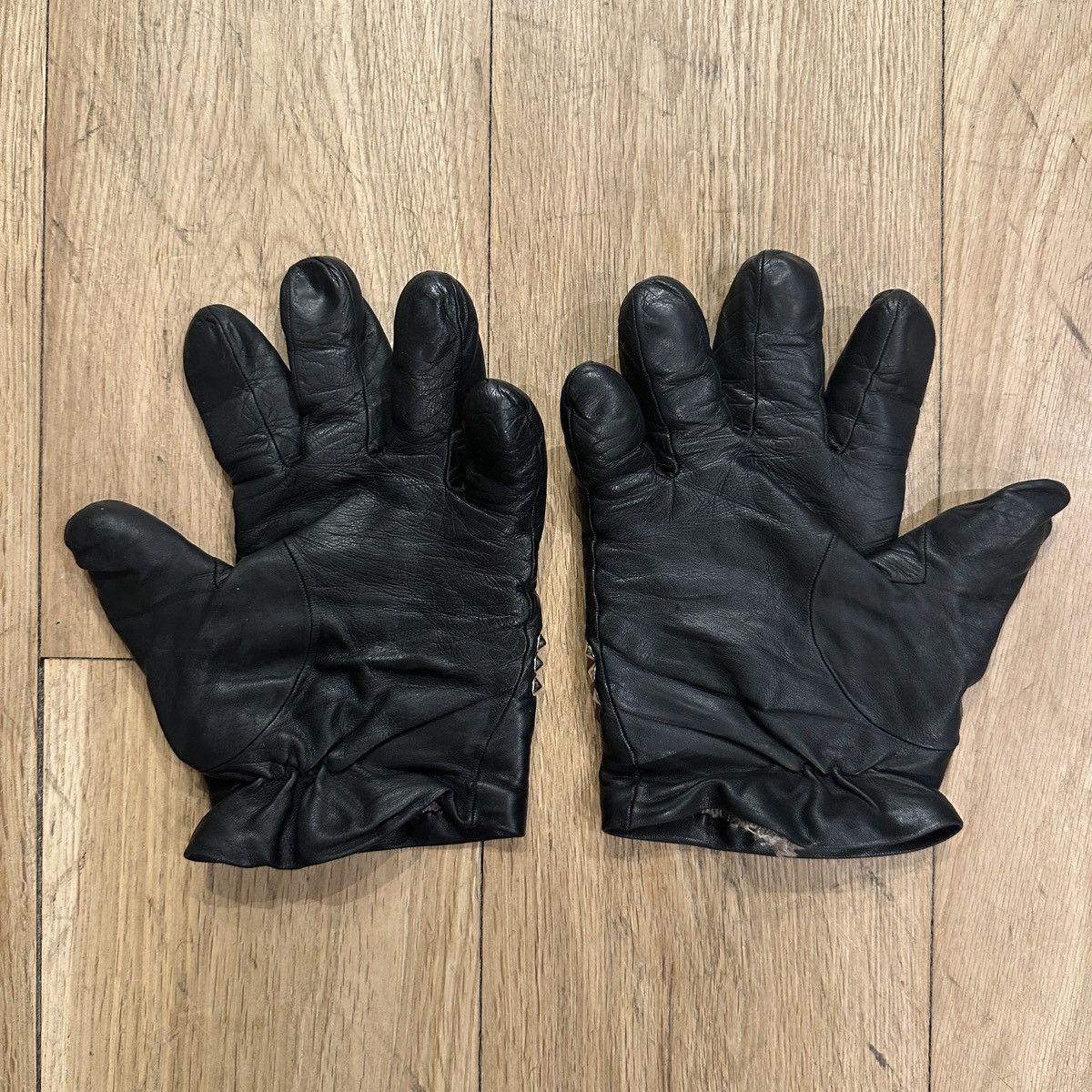 Japanese Brand × KMRii Leather Studded Gloves Size ONE SIZE - 2 Thumbnail