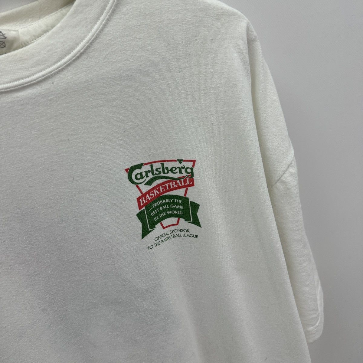 Vintage Vintage 90s Carslberg Basketball Promo Sponsor tee y2k hype Size US XL / EU 56 / 4 - 8 Thumbnail