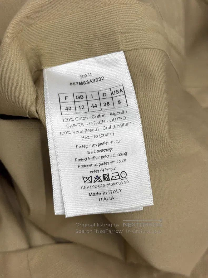 Dior Dior Khaki windbreaker jacket Size S / US 4 / IT 40 - 5 Thumbnail