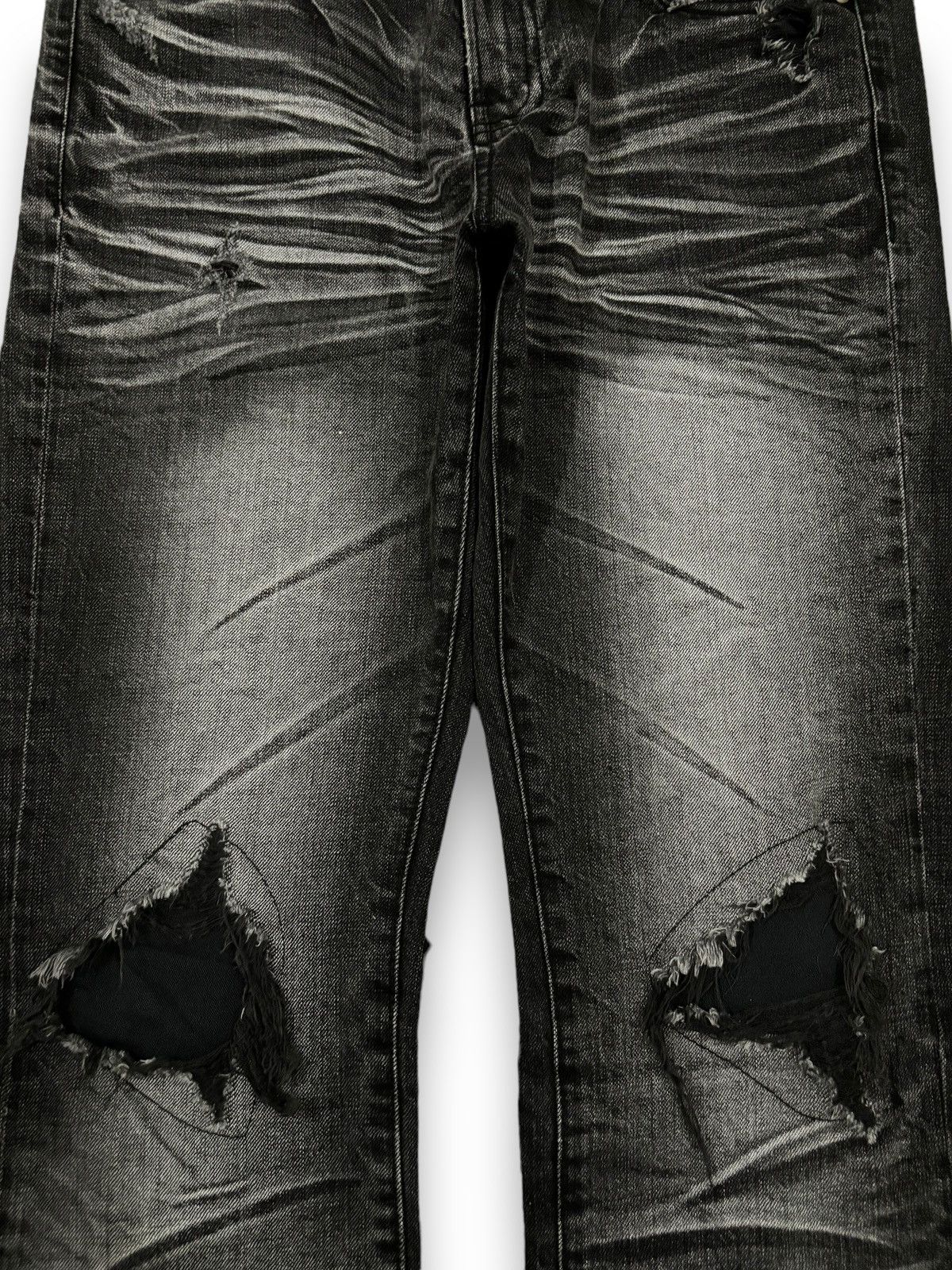 If Six Was Nine Vintage Japanese Brand Whiskers Faded Loose Distressed Jeans Size US 32 / EU 48 - 7 Thumbnail