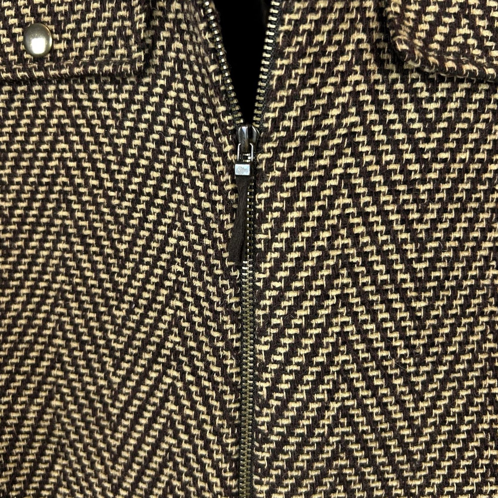 Vintage Tahari Blazer Womens 6 Petite Wool Blend Tweed Belted Lined Single-Breasted Jacket, Brown, Petite Size M / US 6-8 / IT 42-44 - 7 Thumbnail