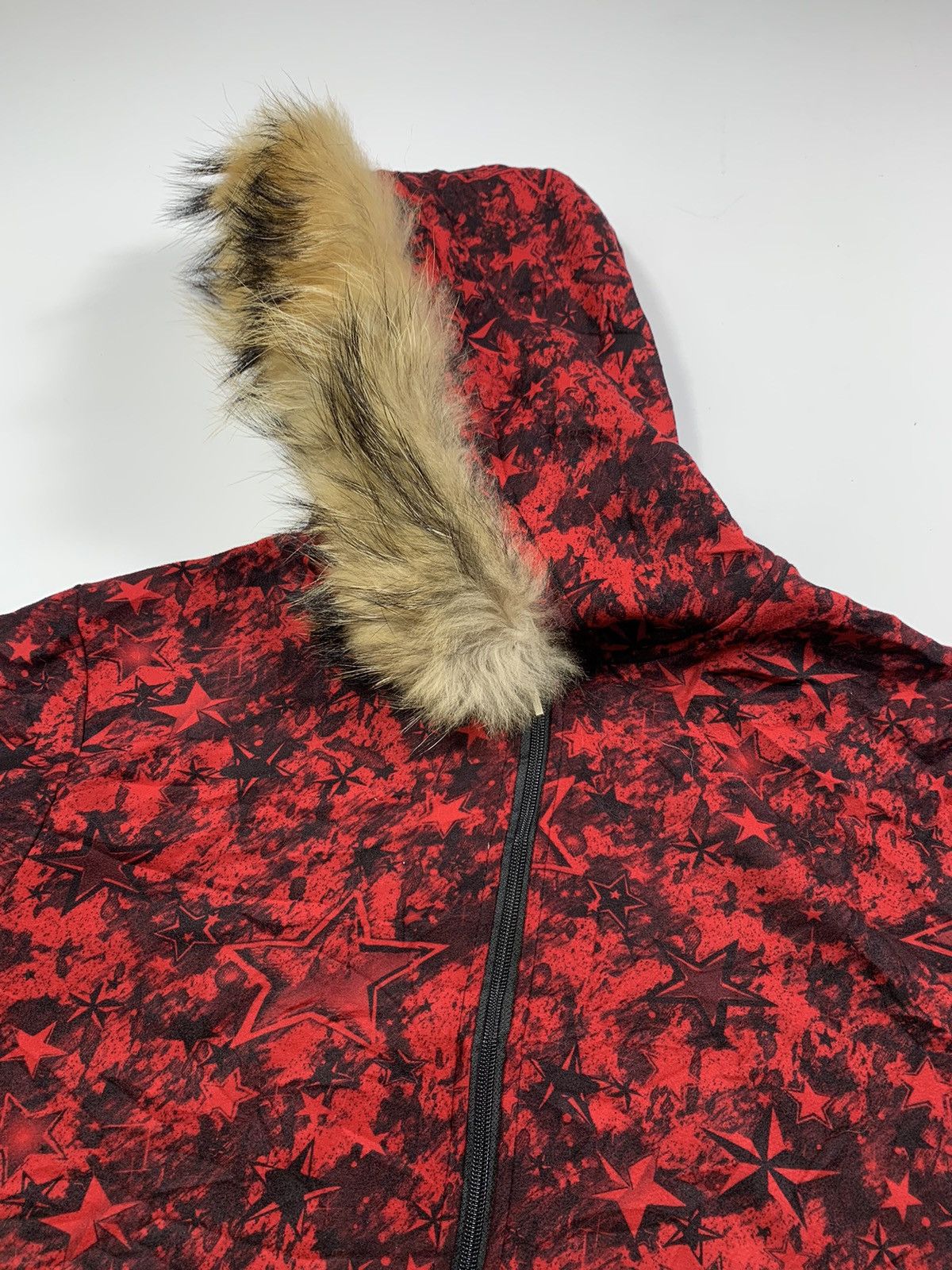 If Six Was Nine Crazy Faux Fur Star zip Hoodie lgb ifsixwasnine Style Size US M / EU 48-50 / 2 - 4 Thumbnail