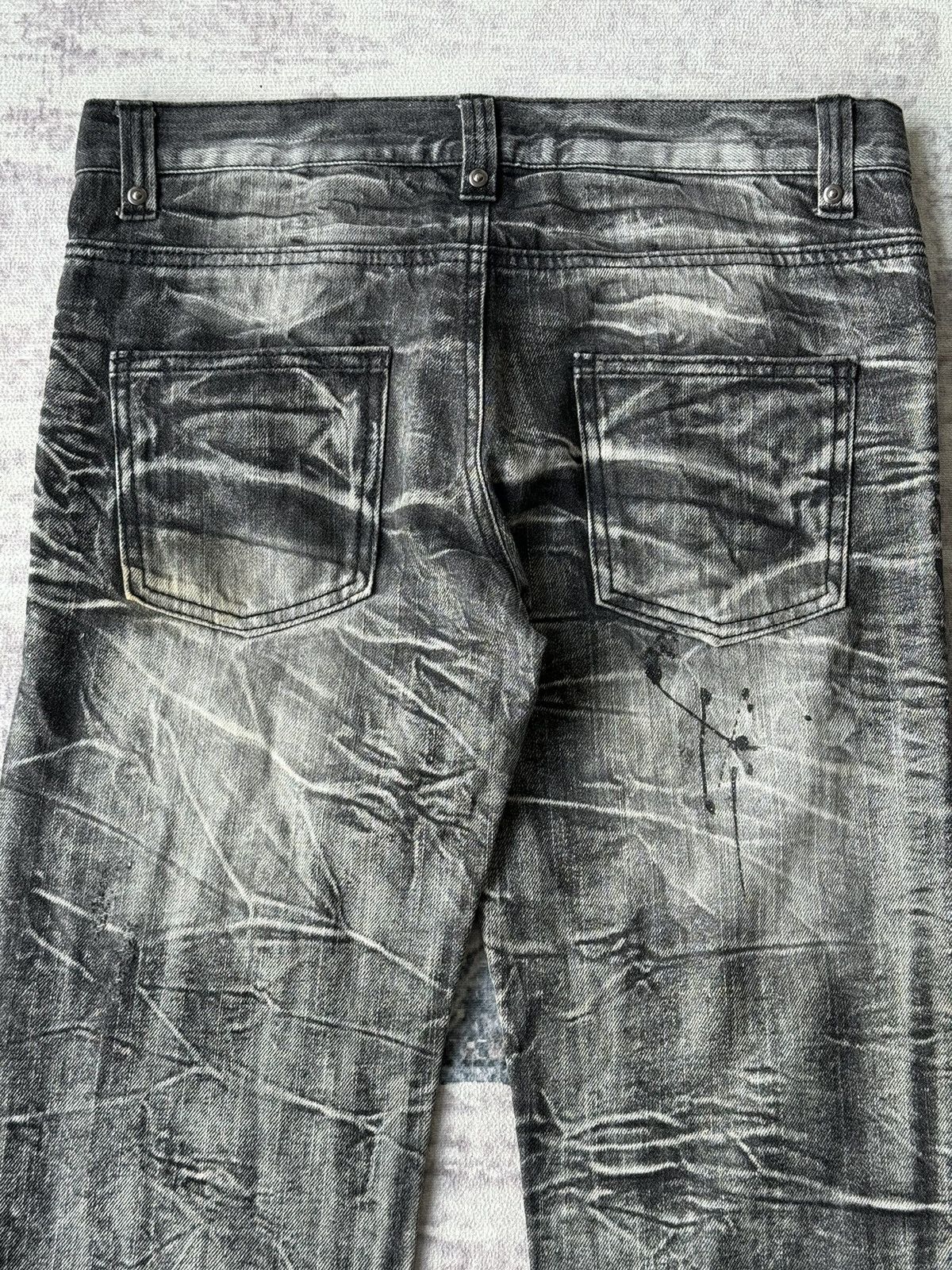 Japanese Brand × Tornado Mart × Vintage Vintage Agate Splash Tactical Flared Denim / GOA Style Size US 33 - 9 Thumbnail
