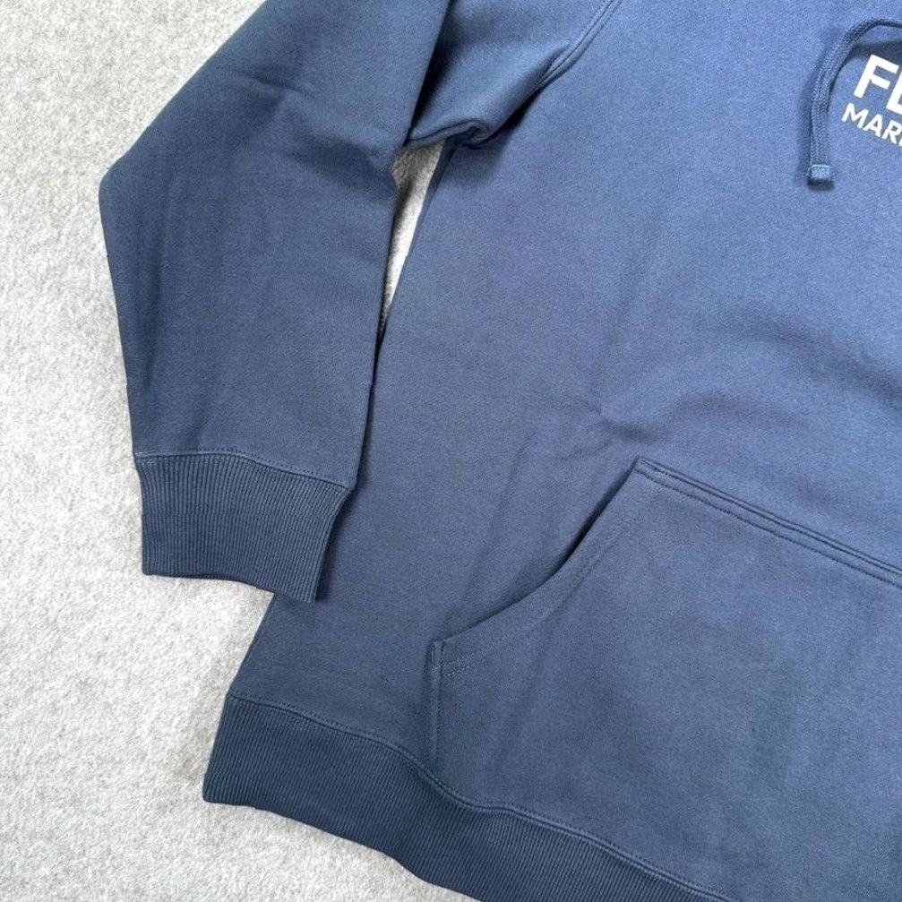 Vintage Florence Marine X Explorer Hoodie Slate Blue Organic Cotton Mens Large Surf Outdoors Size US L / EU 52-54 / 3 - 4 Thumbnail