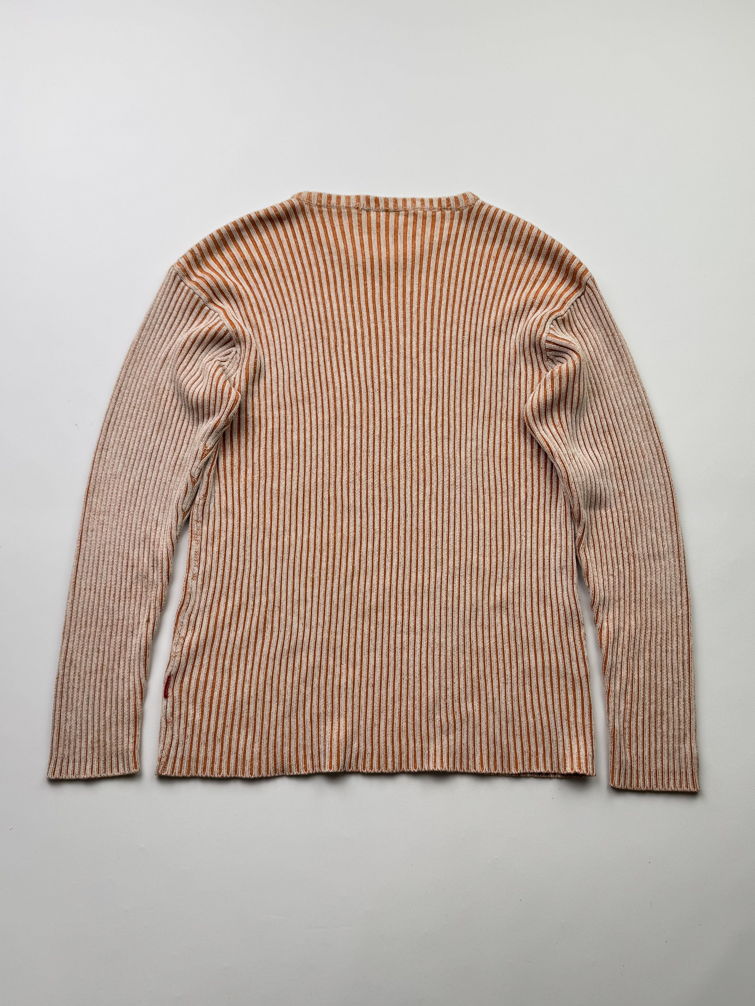 Japanese Brand Vintage Ribbed Cotton Sweater B401(V241)E2 Size US S / EU 44-46 / 1 - 5 Thumbnail