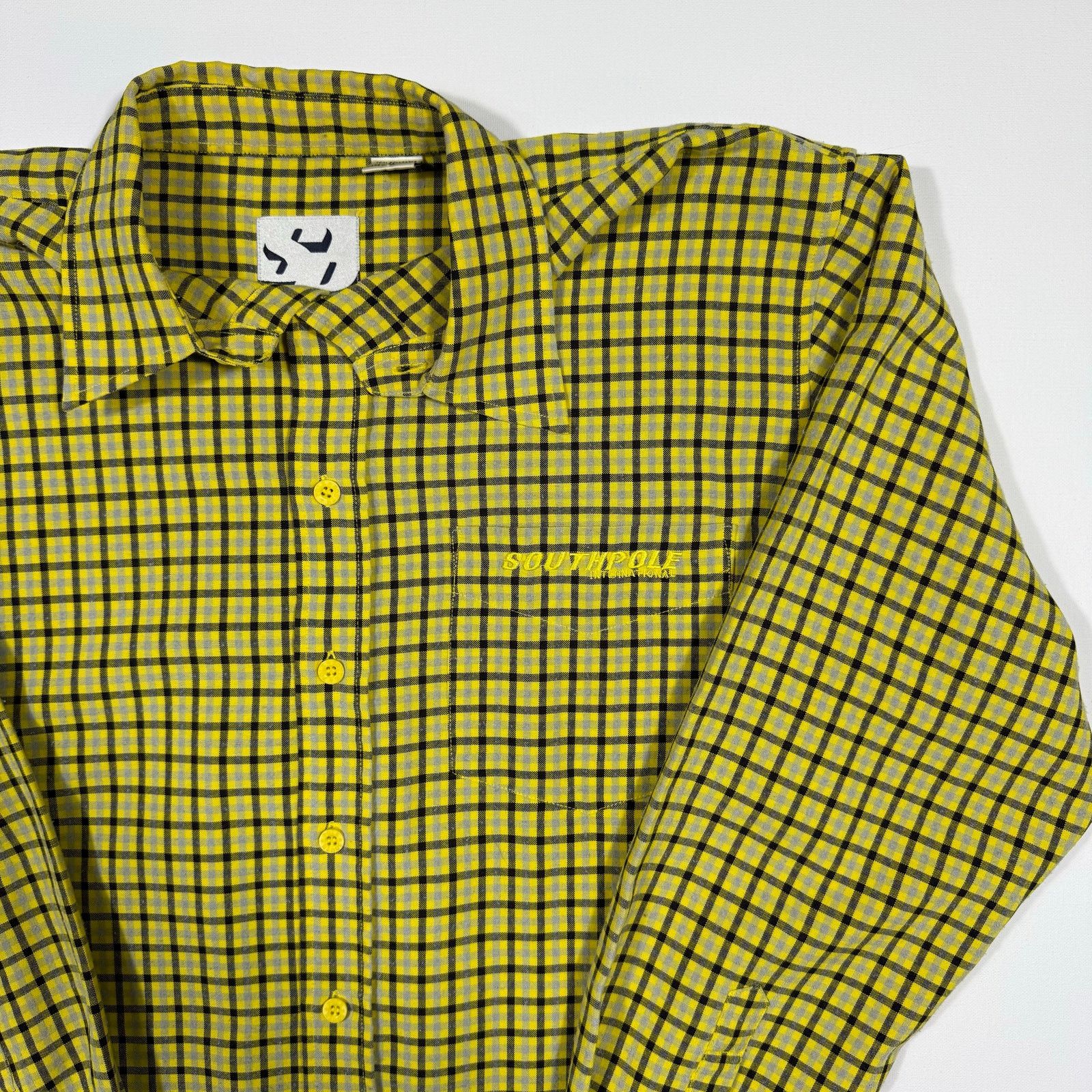 Southpole Southpole Yellow Plaid Button Up Shirt Men’s Medium Y2K Size US M / EU 48-50 / 2 - 3 Thumbnail