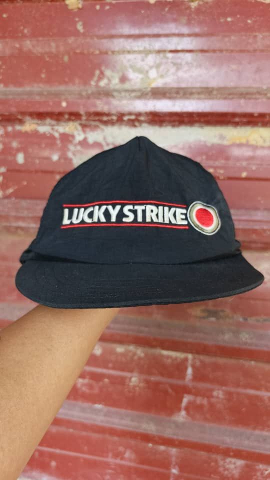 Vintage VINTAGE NYLON LUCKY STRIKE HAT Size ONE SIZE - 1 Thumbnail