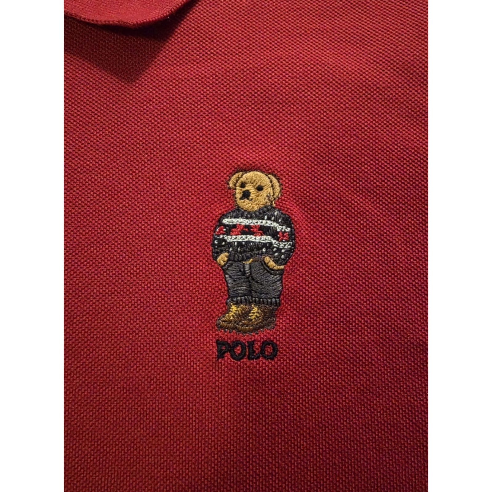 Polo Ralph Lauren Polo Ralph Lauren Polo Long Sleeve Embroidered Bear Collar Shirt Mens XL Red Casual Polo Ralph Lauren Bear Size US M / EU 48-50 / 2 - 4 Thumbnail