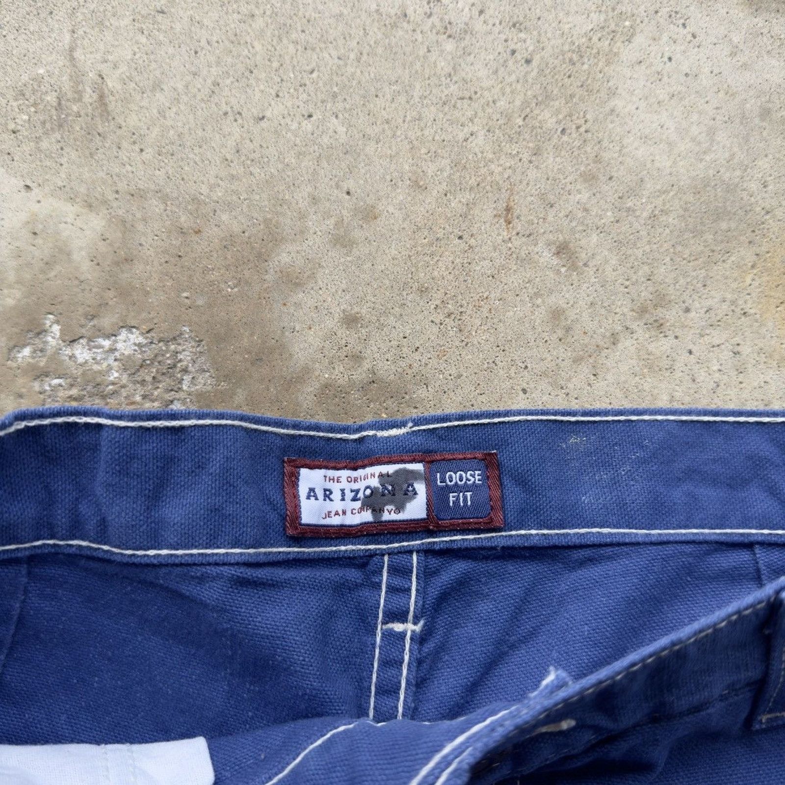 Vintage Vintage Arizona Baggy Blue Canvas Cotton Shorts Size US 28 / EU 44 - 6 Thumbnail
