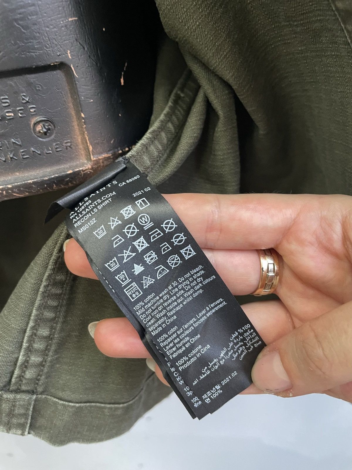 Allsaints All Saints green military field jacket utility street style Size US M / EU 48-50 / 2 - 7 Thumbnail
