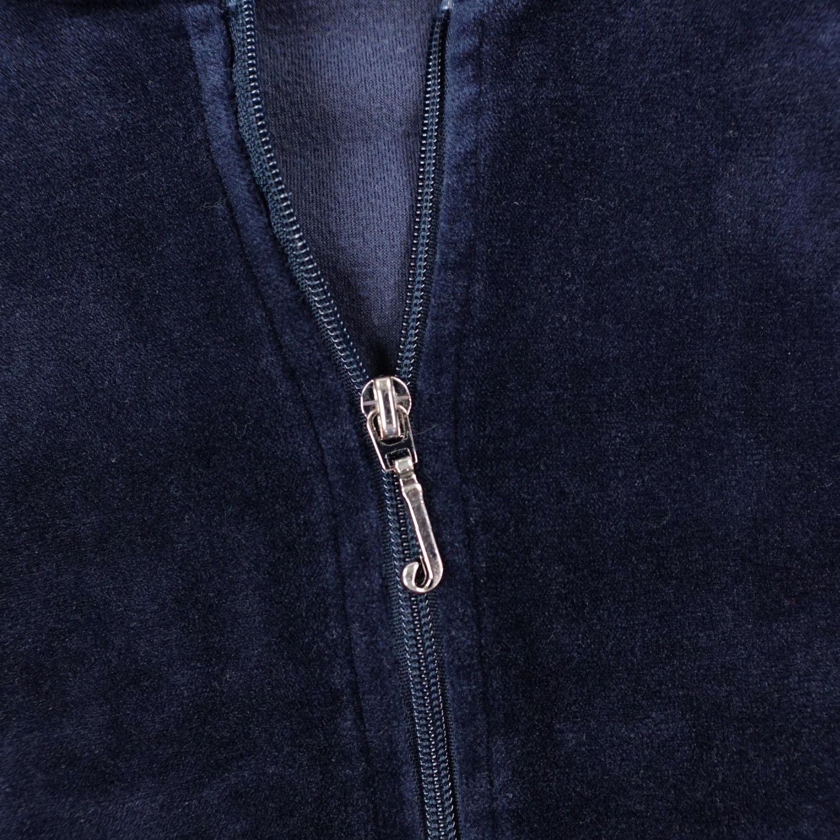 Juicy Couture Juicy Couture Hoodie Womens M Blue Velour Rhinestone Track Sweat Suit Top Size M / US 6-8 / IT 42-44 - 3 Thumbnail