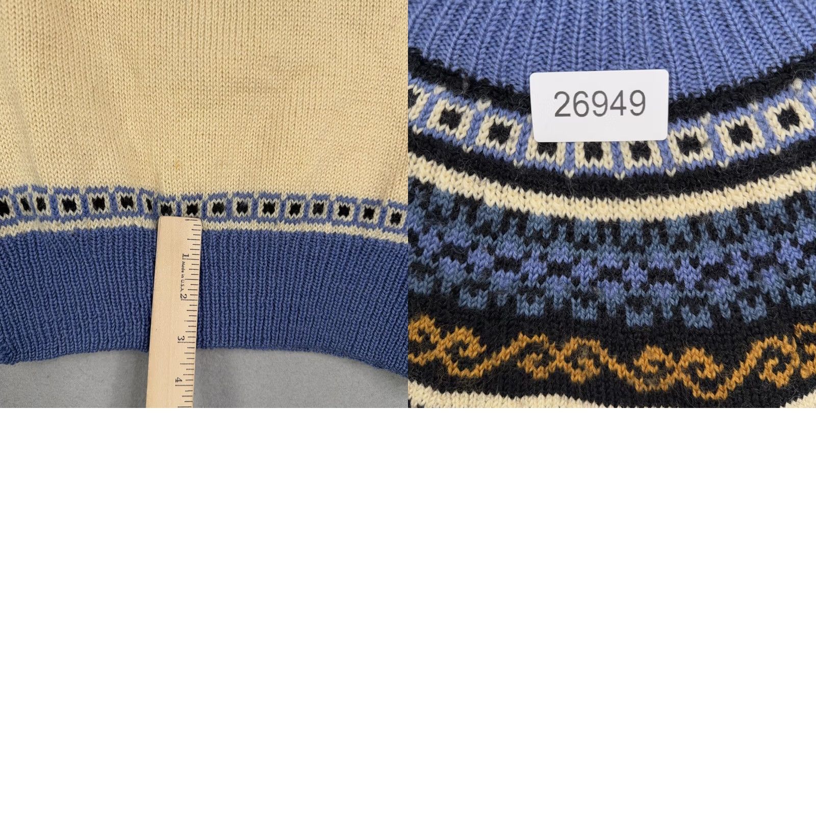 Vintage VINTAGE Zbinden Sport Luzern Sweater Womens Small White Fair Isle Ski Pullover Crew Neck Winter Knit Casual Womens Size S / US 4 / IT 40 - 9 Thumbnail