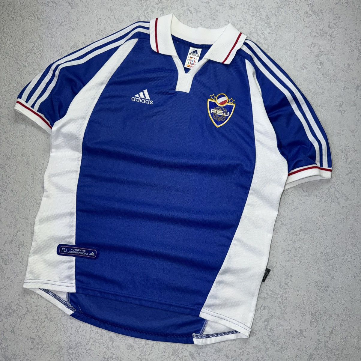 Adidas Adidas Yugoslavia 2000/01 Home Football Soccer Jersey Size M Size US M / EU 48-50 / 2 - 3 Thumbnail