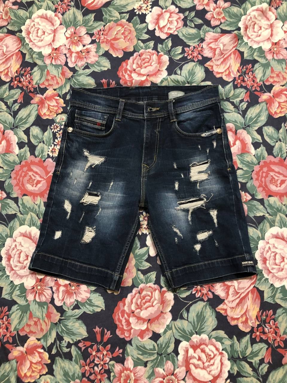 Diesel denim shorts blue Y2K DIESEL Vintage size 30 Size US 30 / EU 46 - 20 Thumbnail