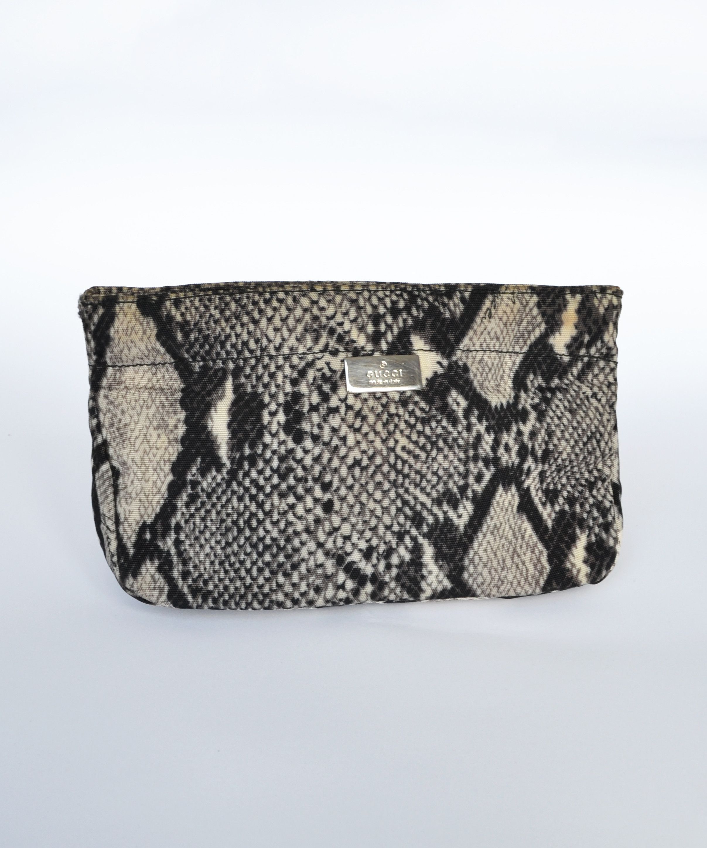Gucci GUCCI Pouch Bag Clutch Cosmetic Zip Mini Print Snake Size ONE SIZE - 3 Thumbnail