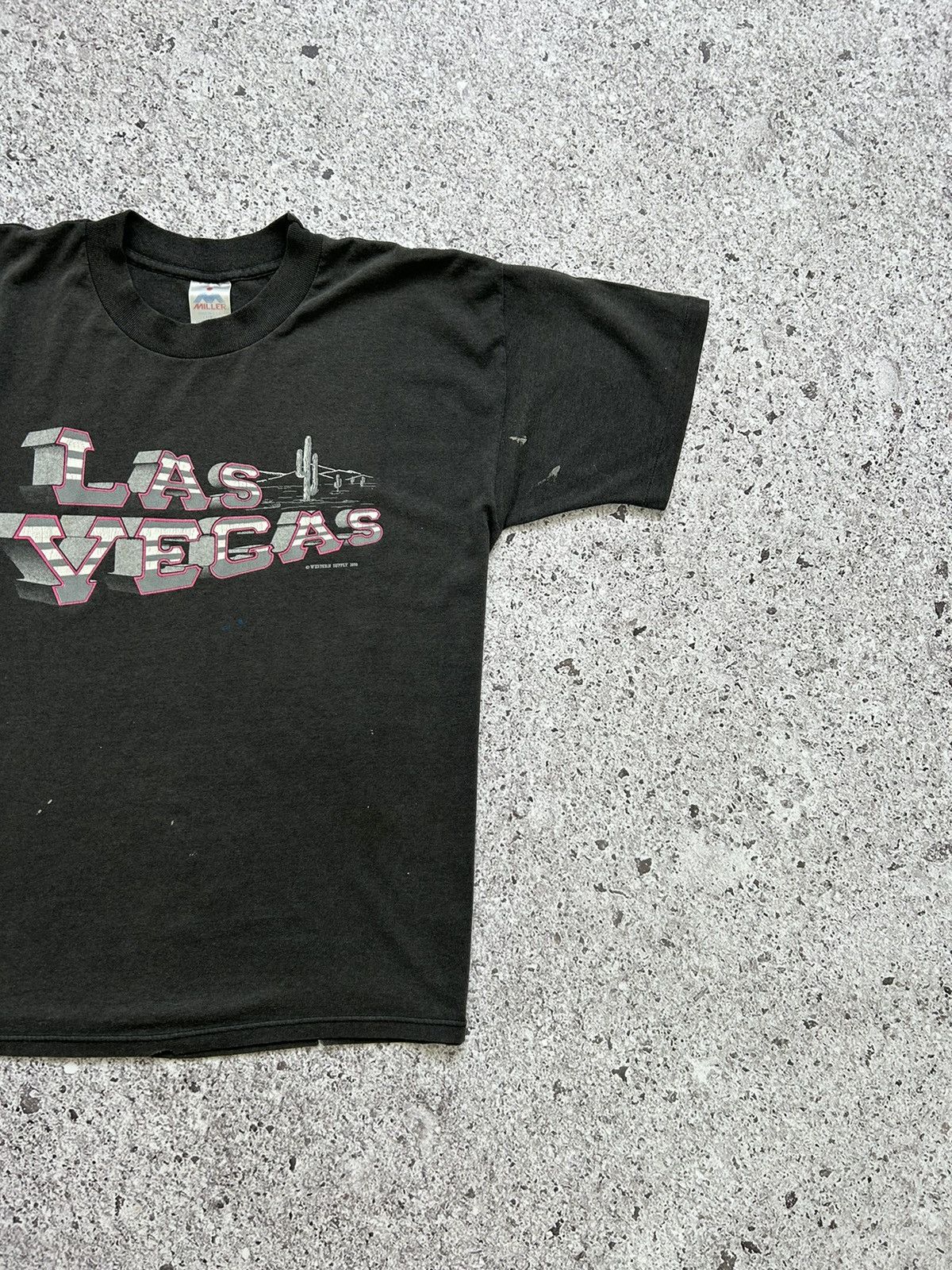 Vintage Vintage Las Vegas 1990 Made In USA American T-Shirt HYPE Y2K Size US L / EU 52-54 / 3 - 4 Thumbnail