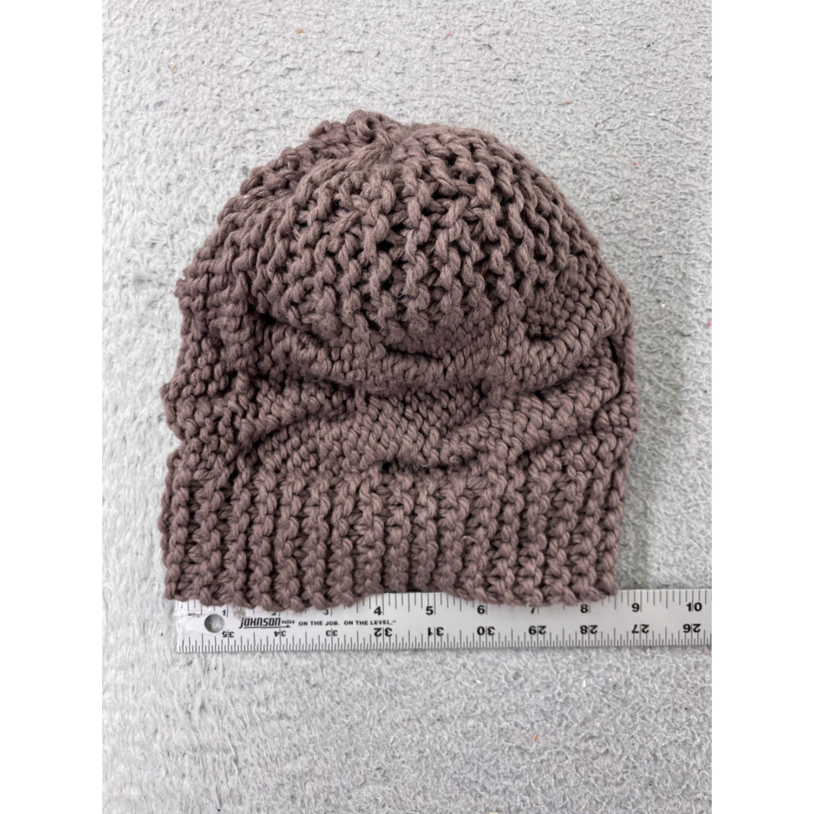 Vintage David and Young Beanie Toque Womens One Size Purple Knit 100% Acrylic Ski Pom Hat Beanie Womens Purple Knit 100% Acrylic Winter Ski Size ONE SIZE - 5 Thumbnail