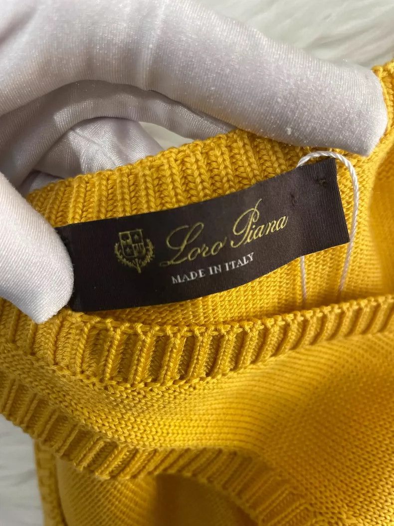 Loro Piana LORO PIANA Yellow silk cotton vest Size S / US 4 / IT 40 - 6 Thumbnail