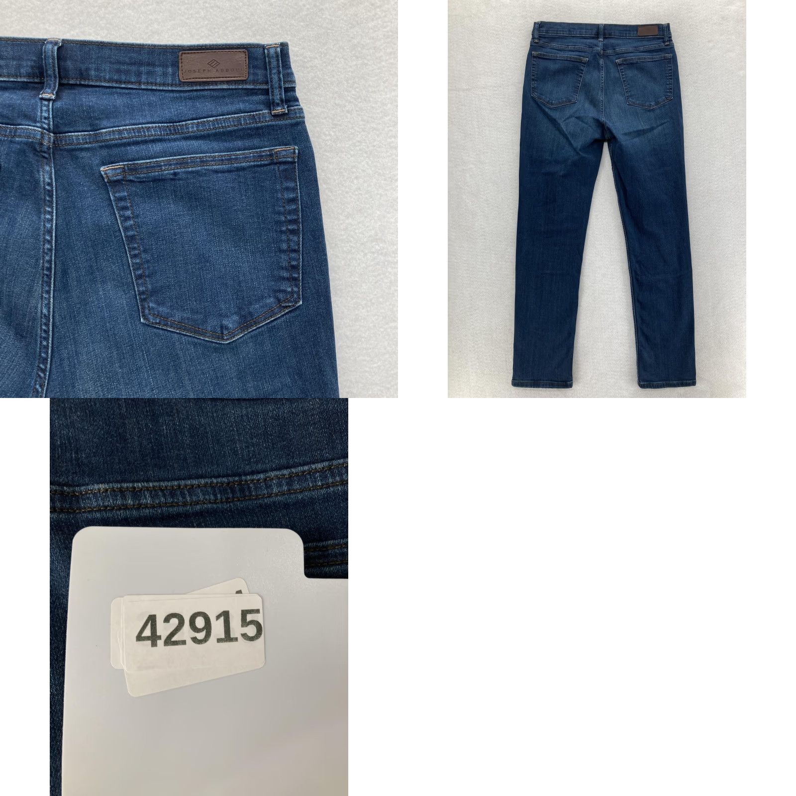 Joseph Abboud Joseph Abboud Jeans Mens 32x32 Dark Wash Blue Slim Fit Denim 5 PocketStretch Jeans Slim Mens 32 blue Size US 32 / EU 48 - 9 Thumbnail